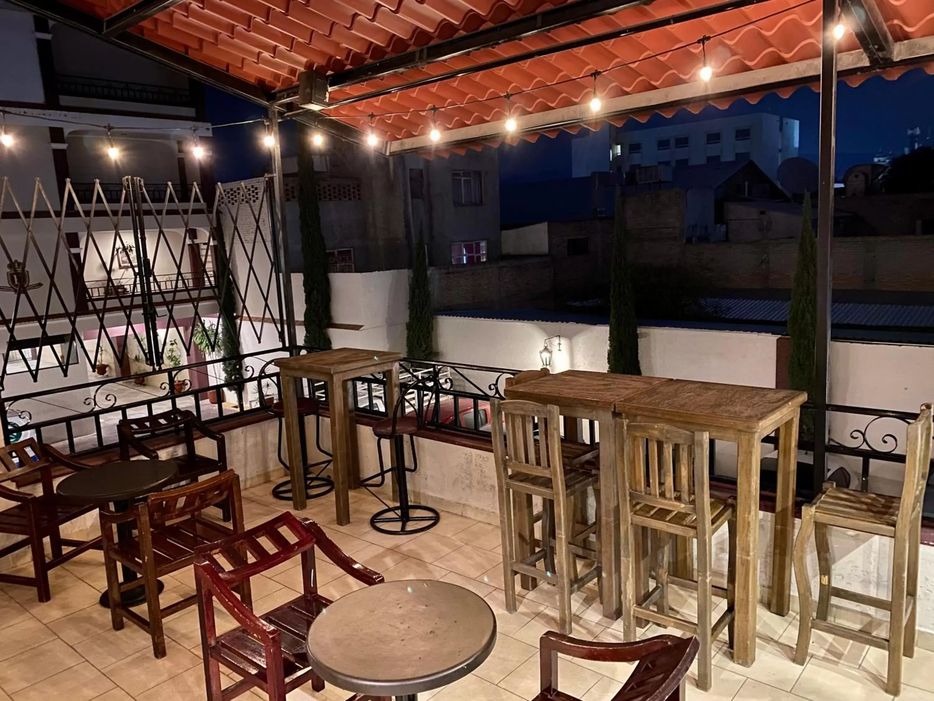 Balcony/Terrace, Restaurant/Places to Eat in Hotel Boutique Tehuacan