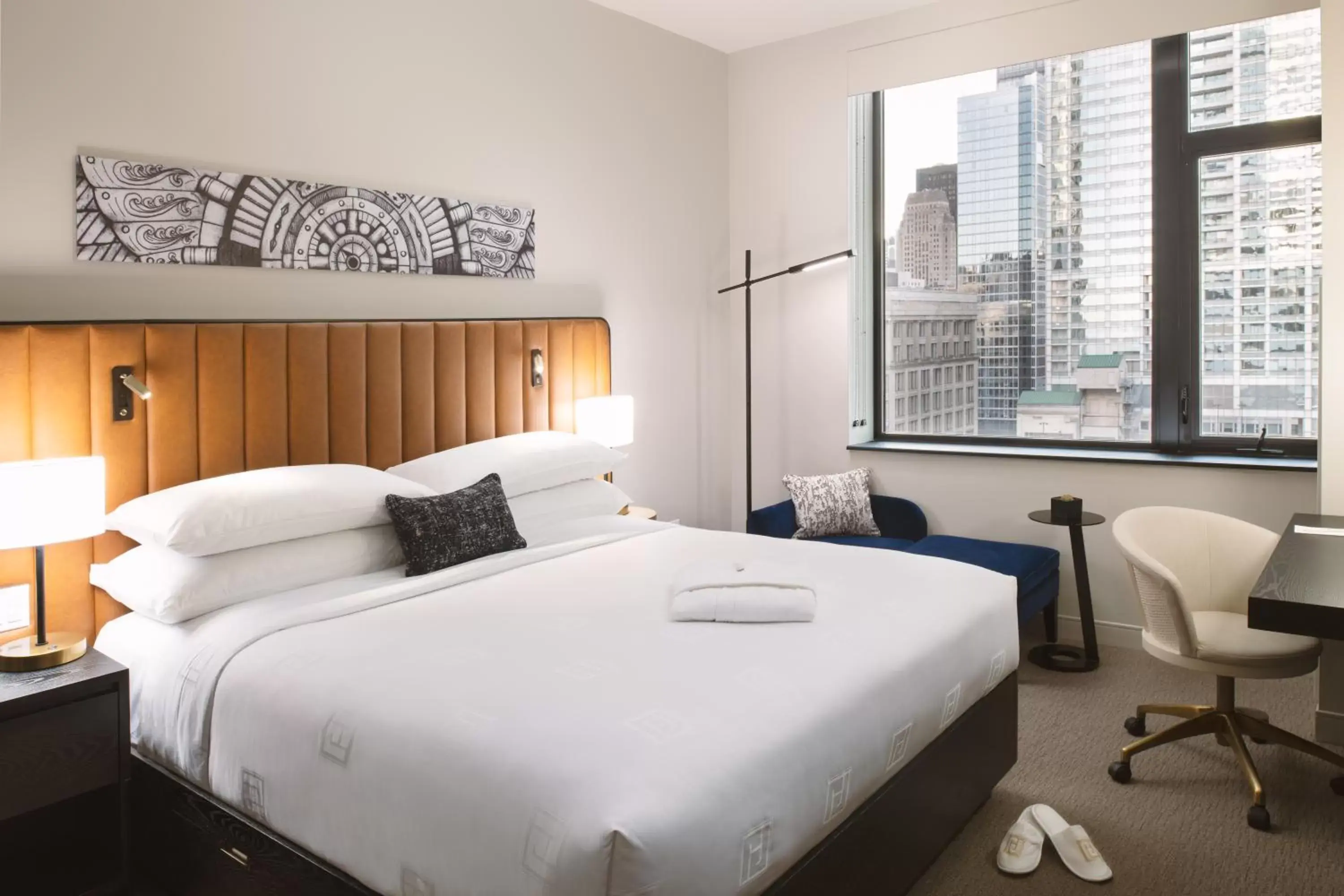 View (from property/room), Bed in Arlo Chicago