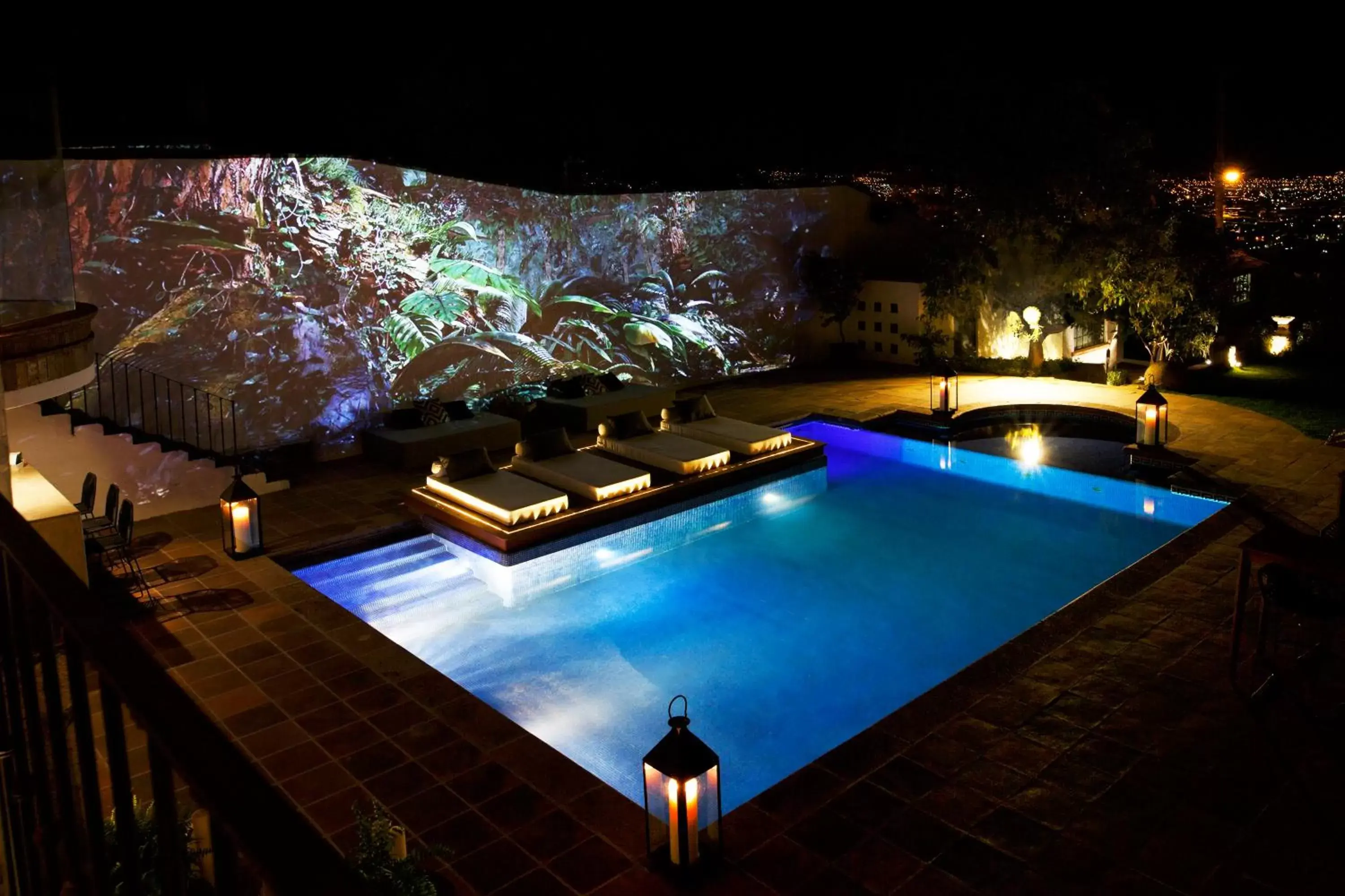 Night, Swimming Pool in Maja Hotel Boutique