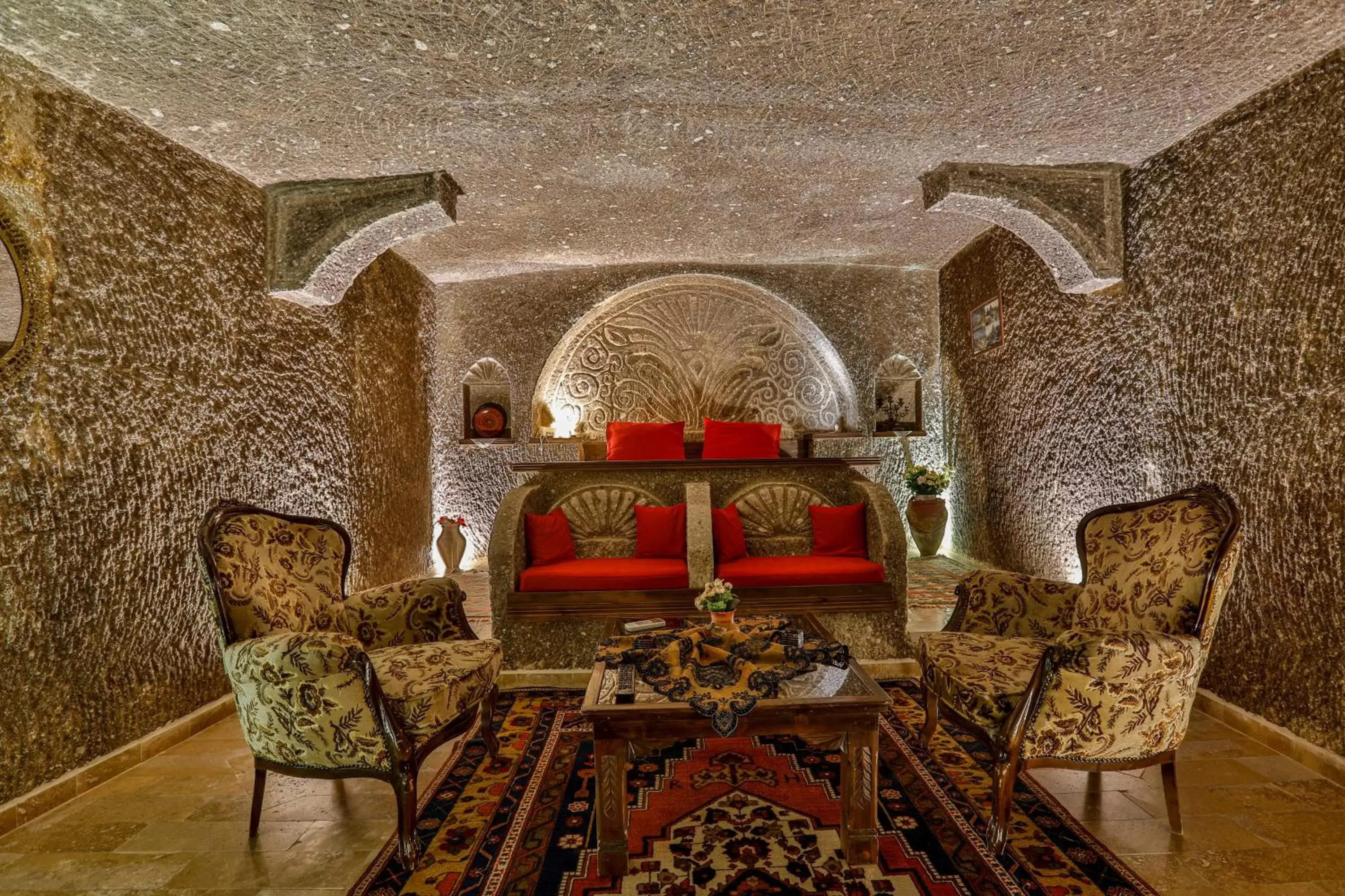 Seating Area in Hidden Cave Hotel