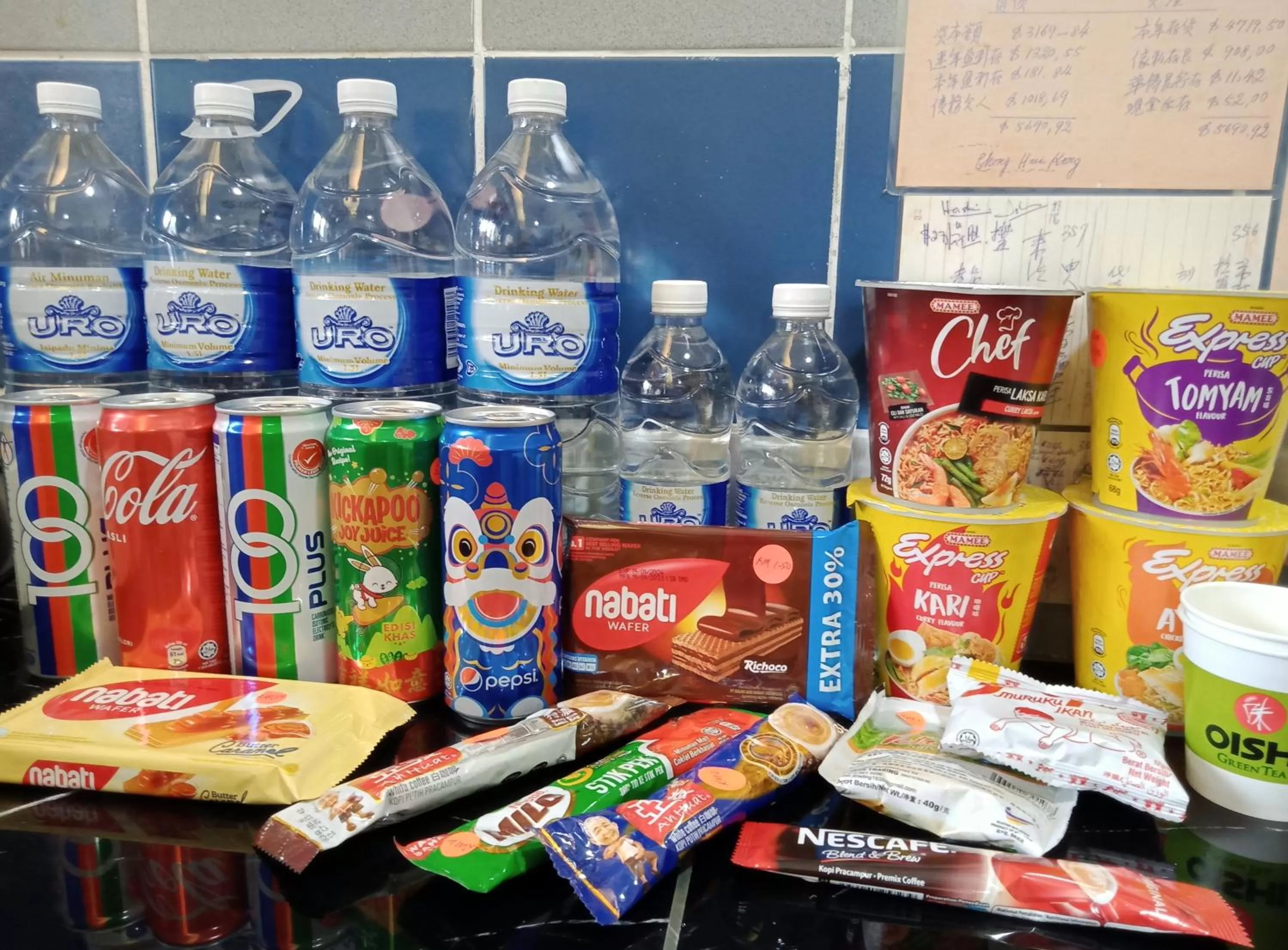 Food and drinks in Thian Siong Inn