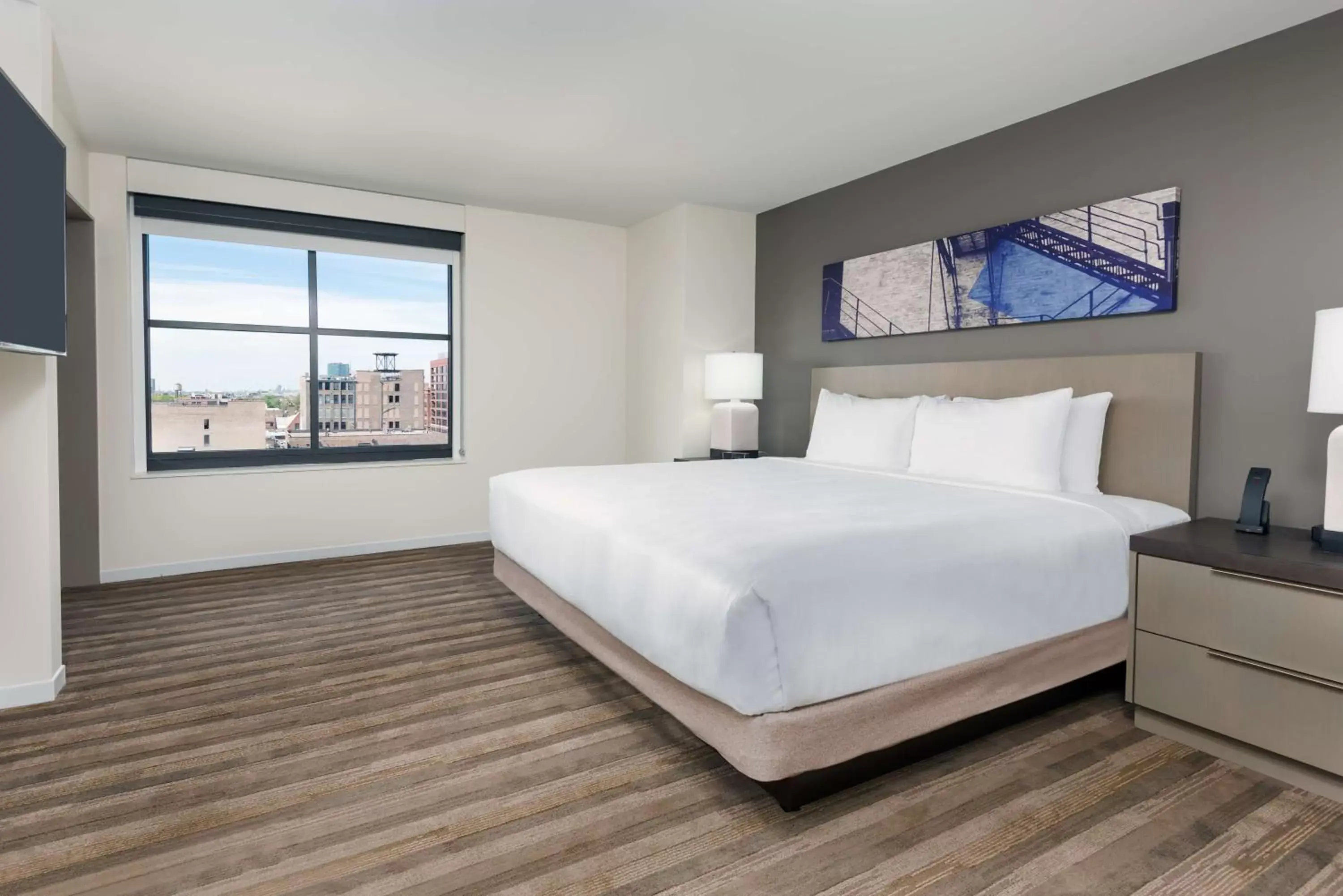 Photo of the whole room, Bed in Hyatt House Chicago West Loop