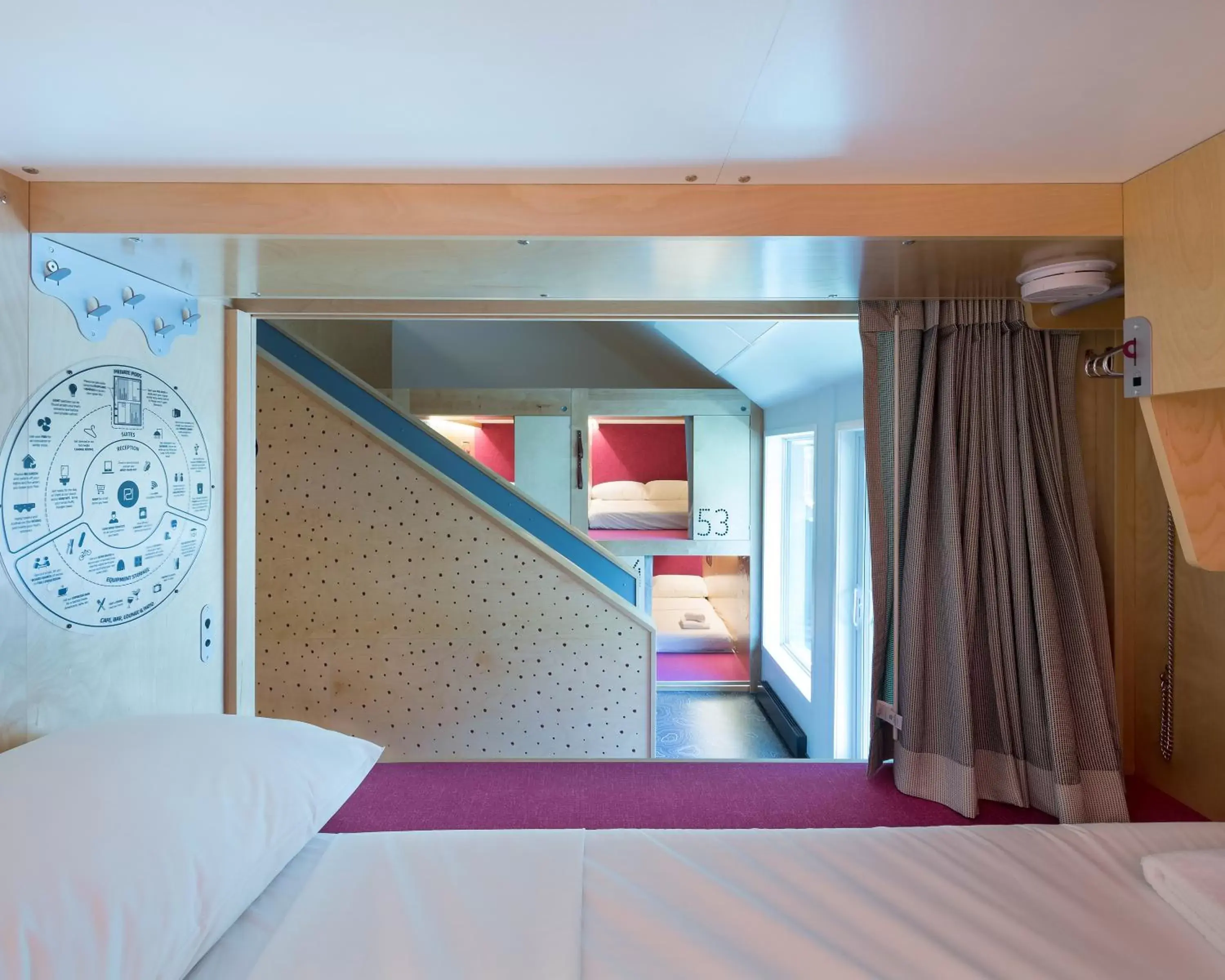 Bedroom, Bed in Pangea Pod Hotel