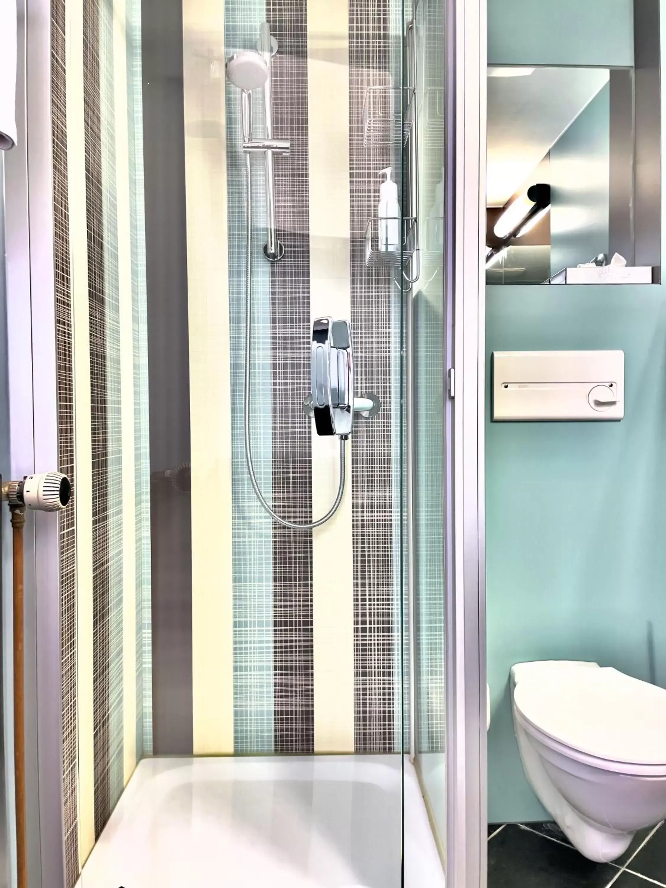 Shower, Bathroom in ART-Hotel Braun