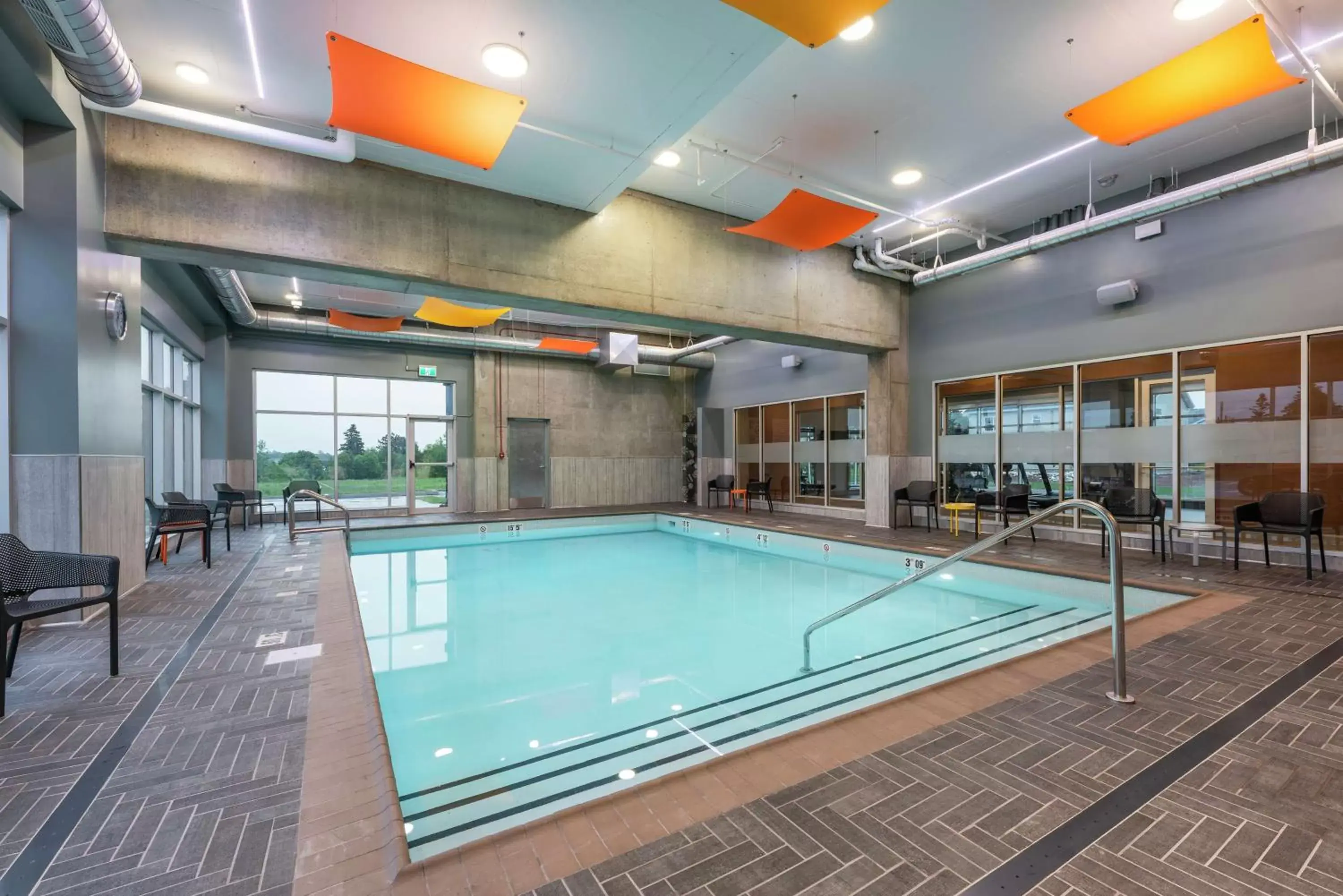 Pool view in Hampton Inn & Suites Charlottetown Pool view in Hampton Inn & Suites Charlottetown