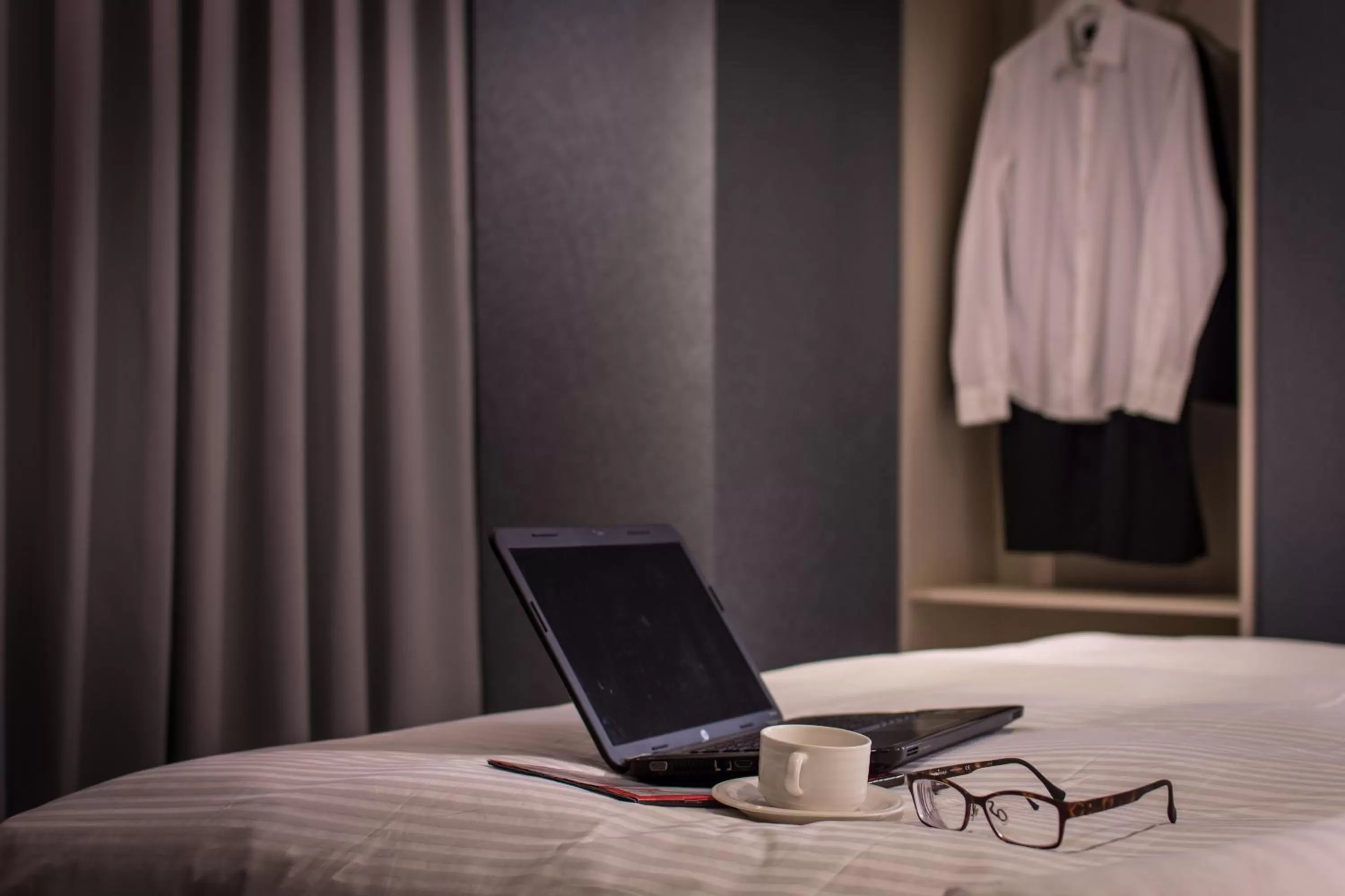 TV and multimedia, Bed in Yi Su Hotel-Taipei Ningxia