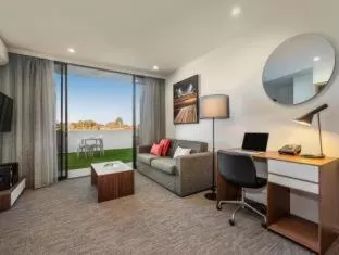 Living room in Quest Woolloongabba