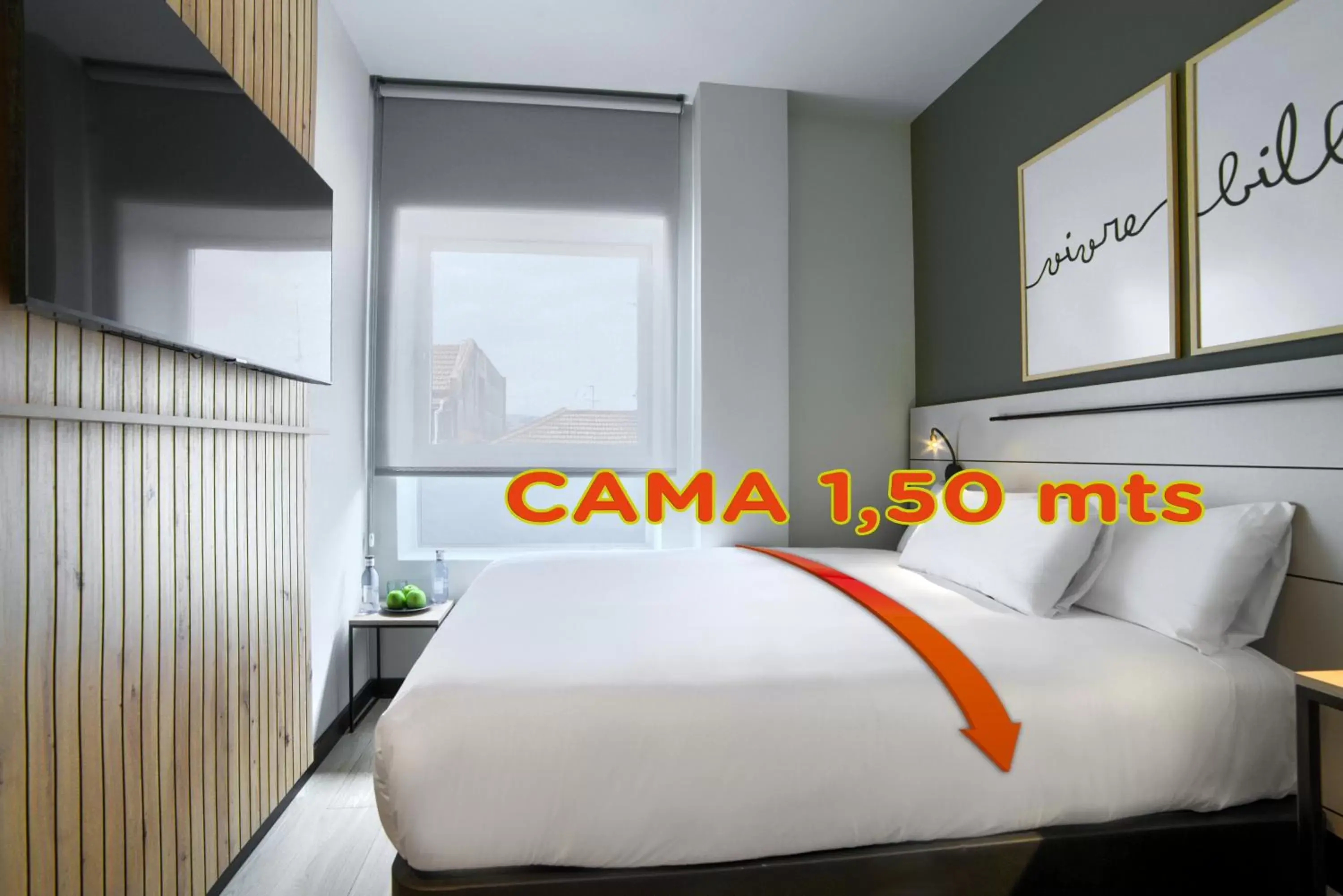 Bed in Hotel Bed4U Bilbao