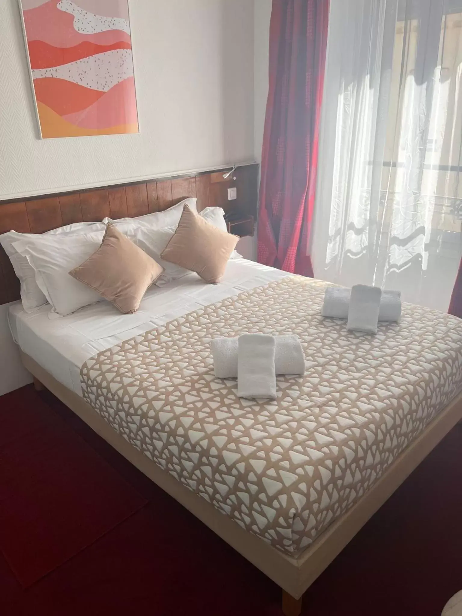 Bed in Azurene Royal Hotel