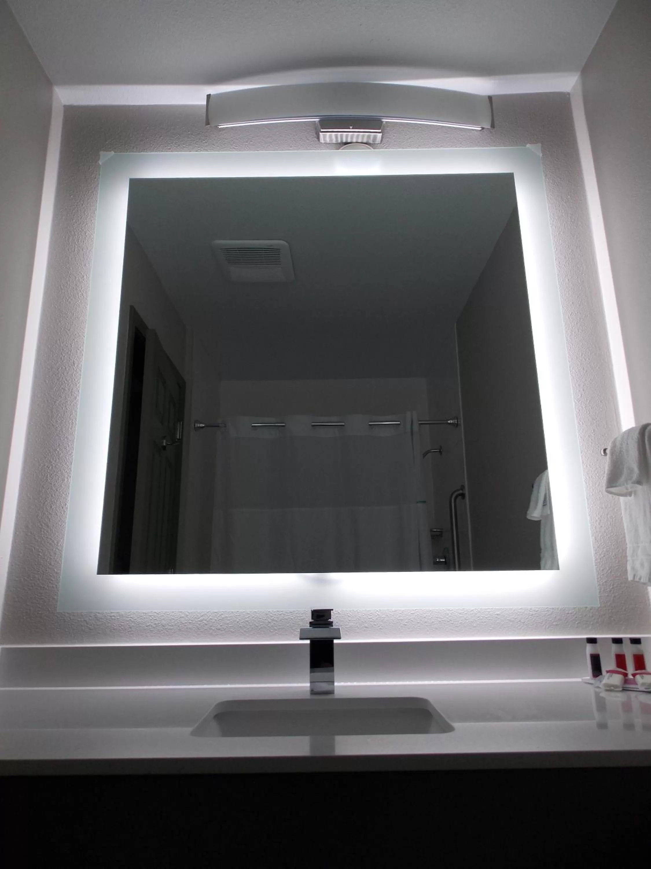 Shower in Super 8 by Wyndham Santa Cruz Beach