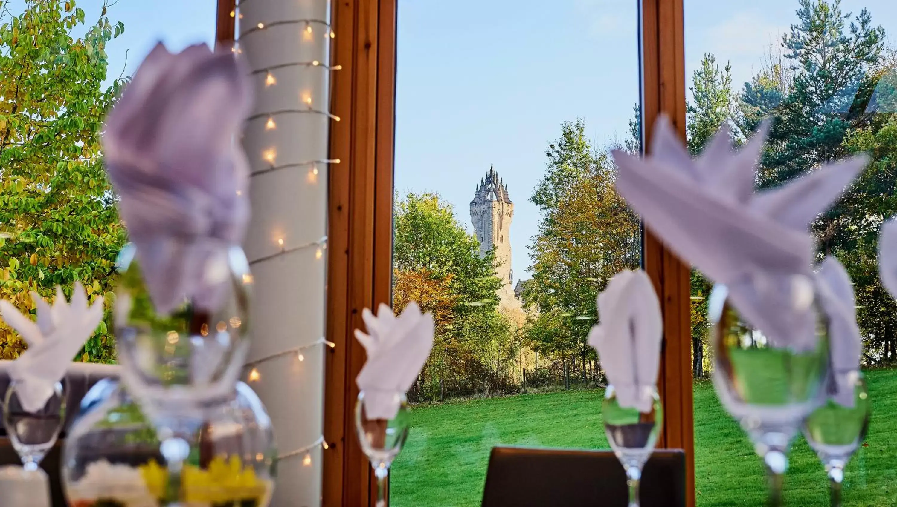 Garden view in Stirling Court Hotel