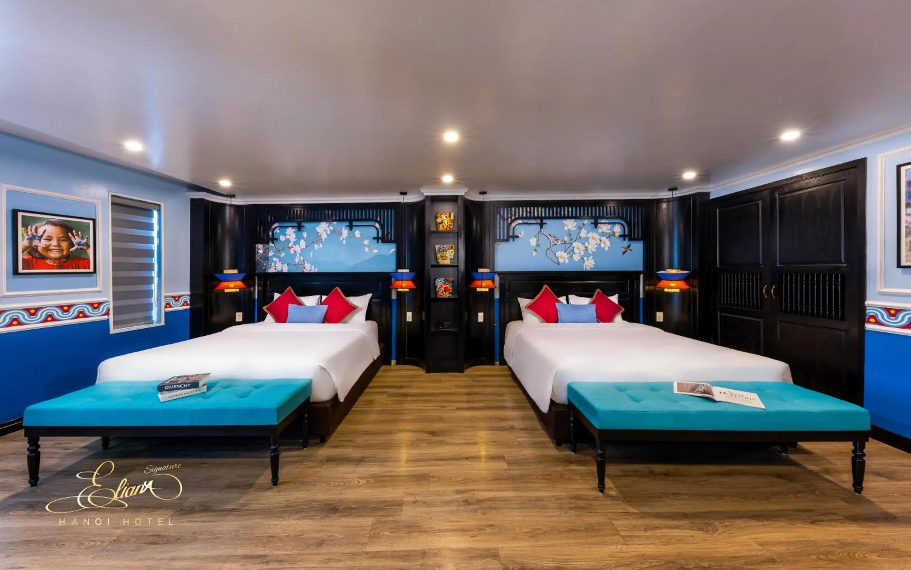 Bed in Eliana Signature Hanoi Hotel