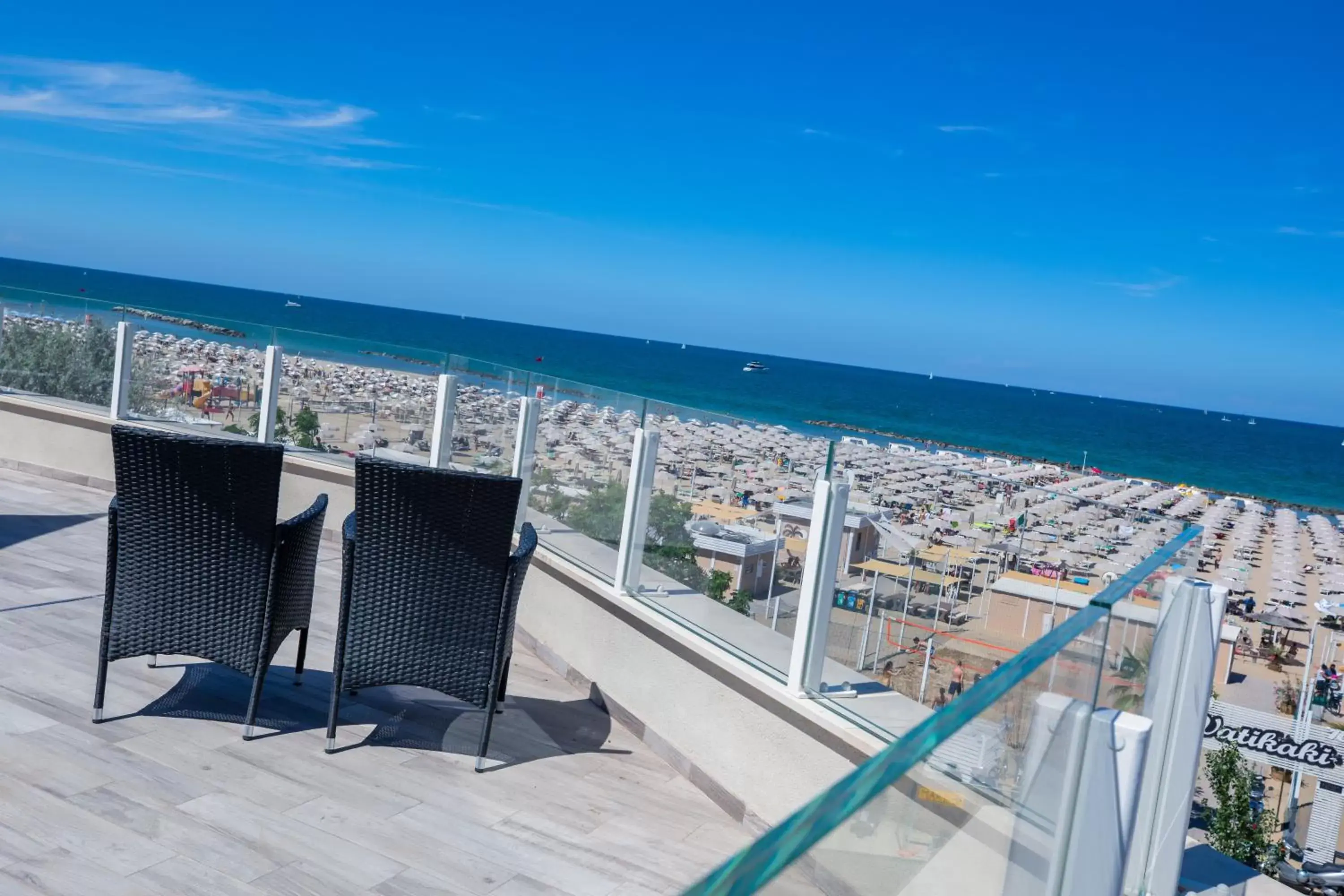 Sea view, Balcony/Terrace in Hotel Baby