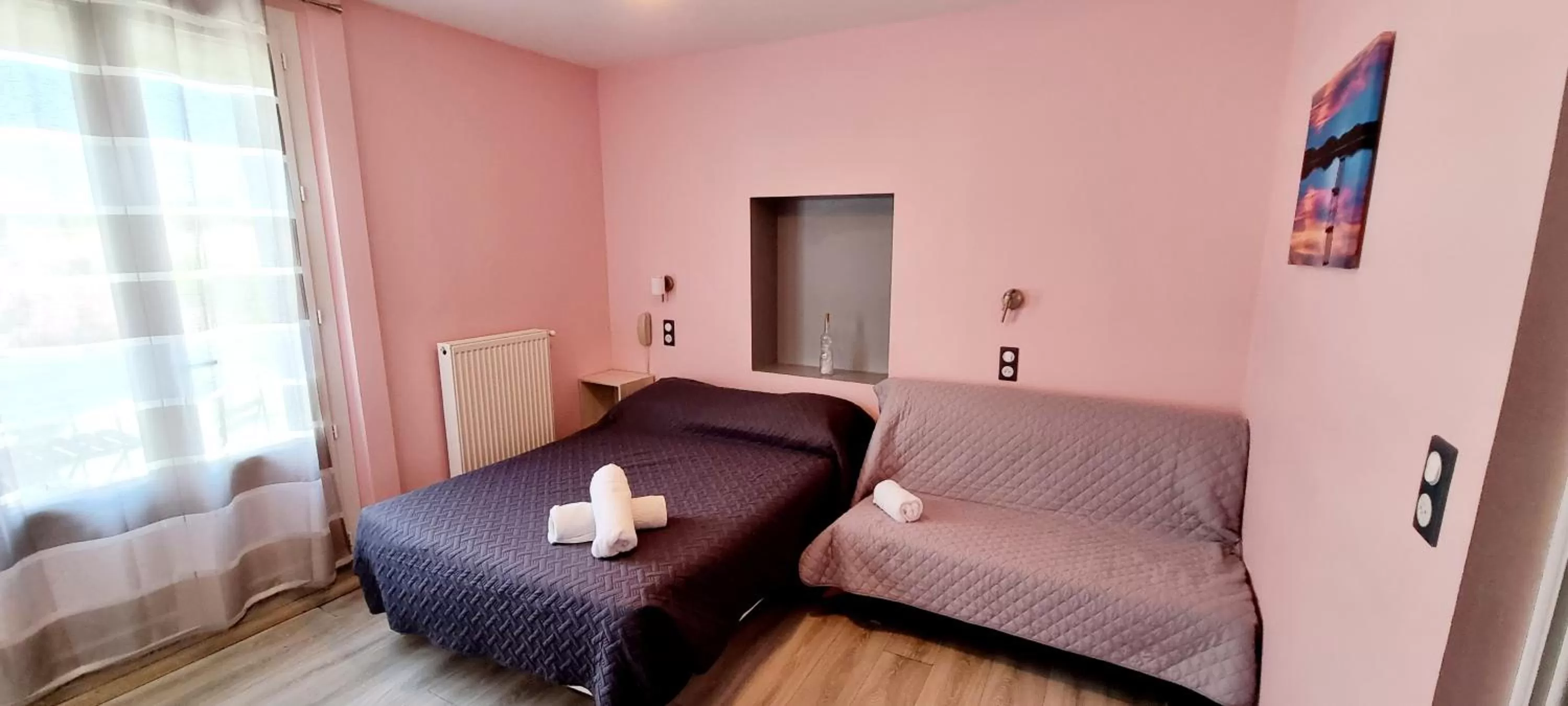 Bed in Hôtel restaurant et pension soirée étape Bel Air