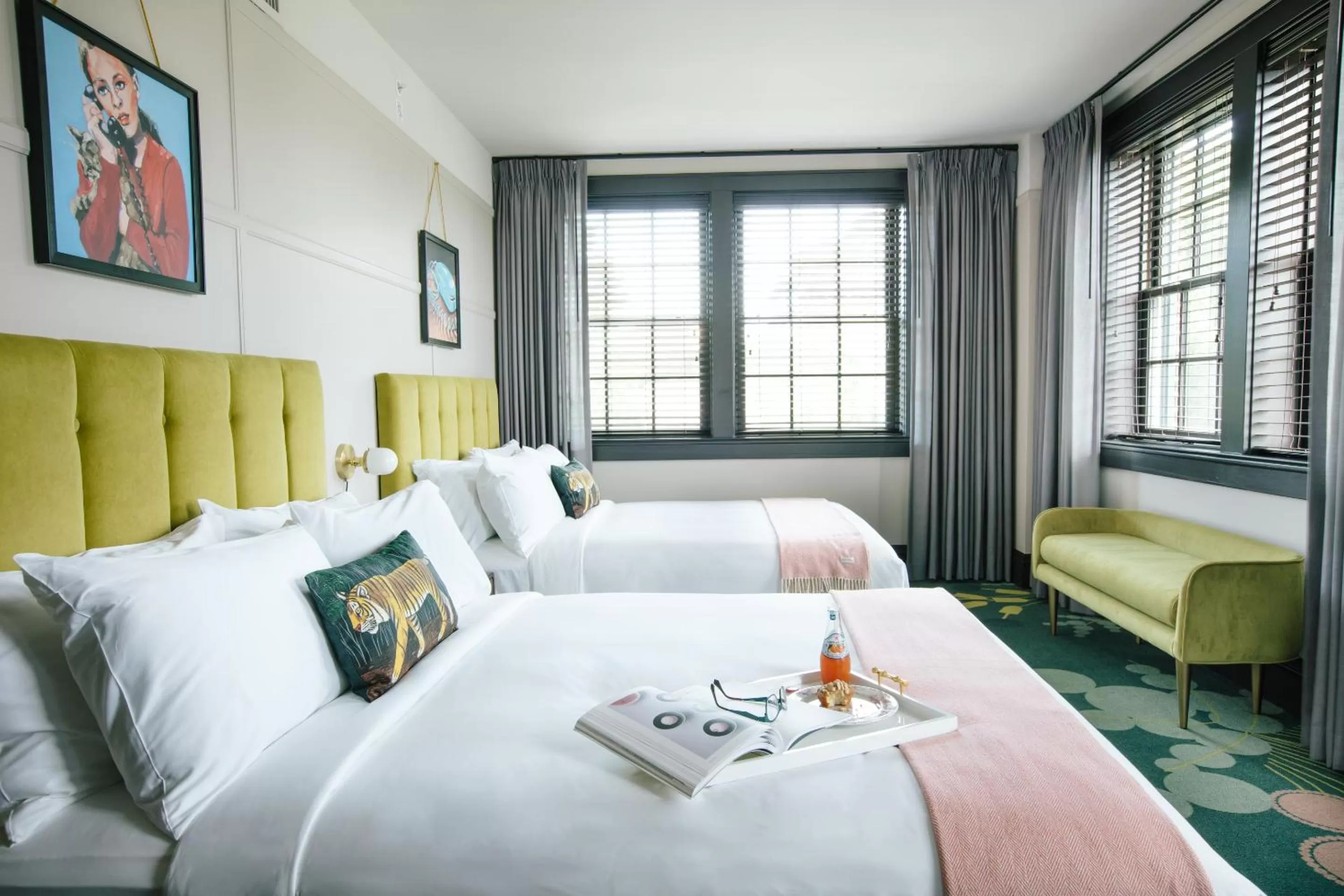 Bed in Hotel Clermont Atlanta, by Oliver