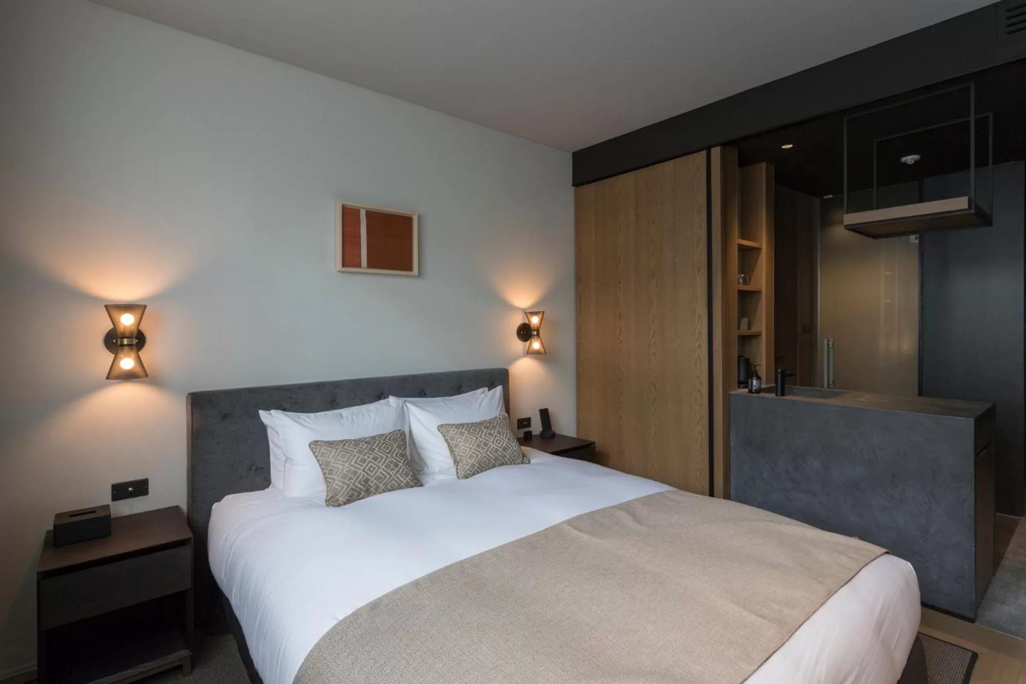 Bed in HOTEL CANATA KYOTO