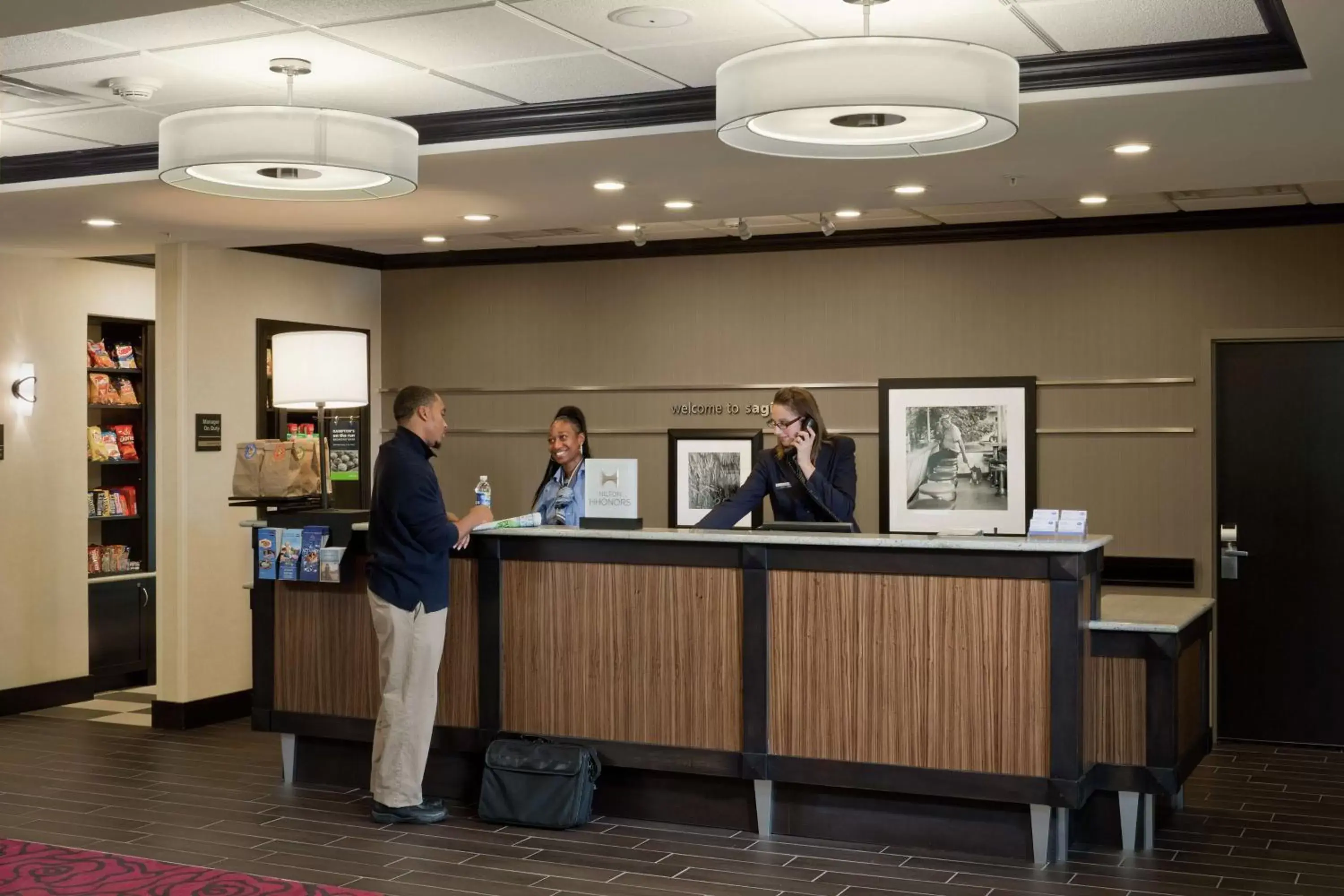 Lobby or reception, Lobby/Reception in Hampton Inn & Suites Saginaw