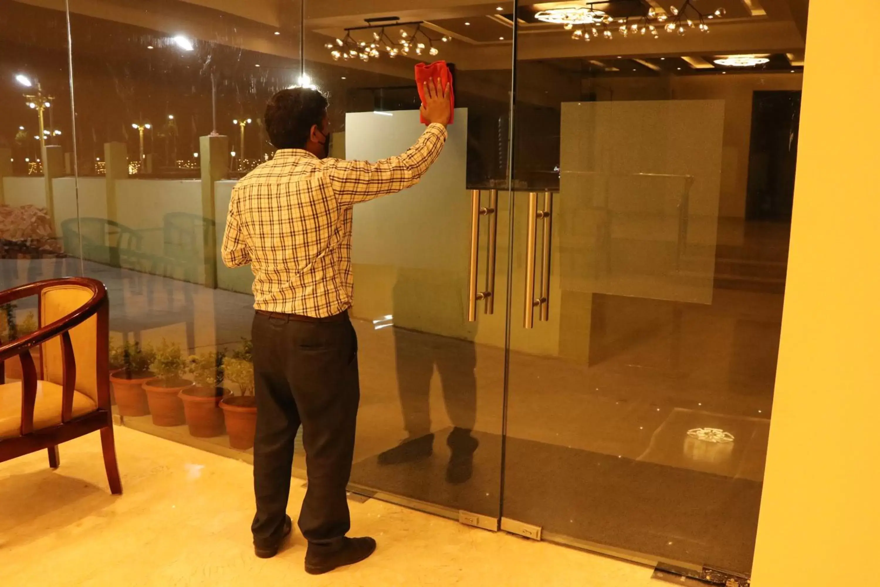 Lobby or reception in Gadiraju Palace Convention Centre & Hotel Lobby or reception in Gadiraju Palace Convention Centre & Hotel