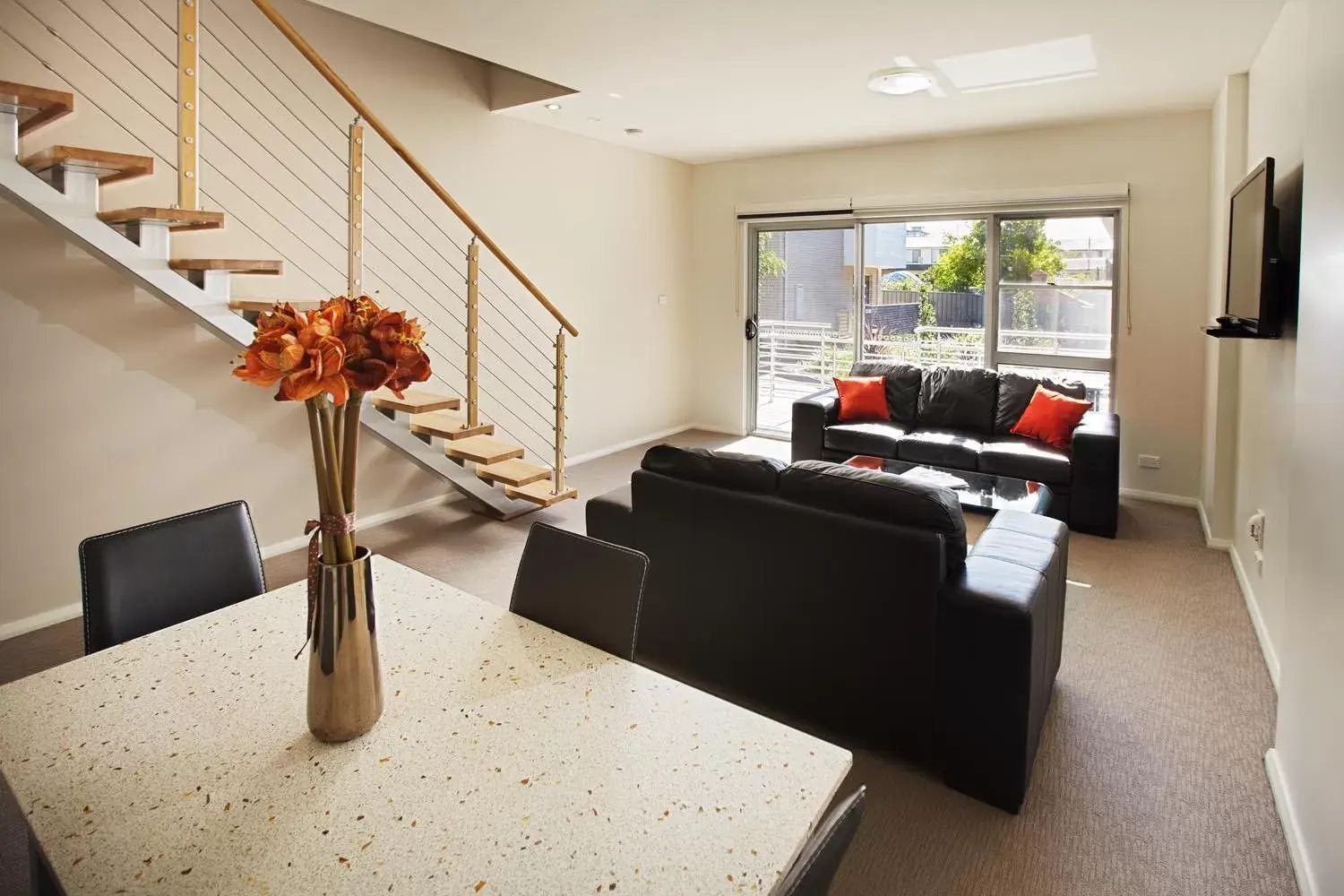 TV and multimedia, Seating Area in Charlestown Executive Apartments