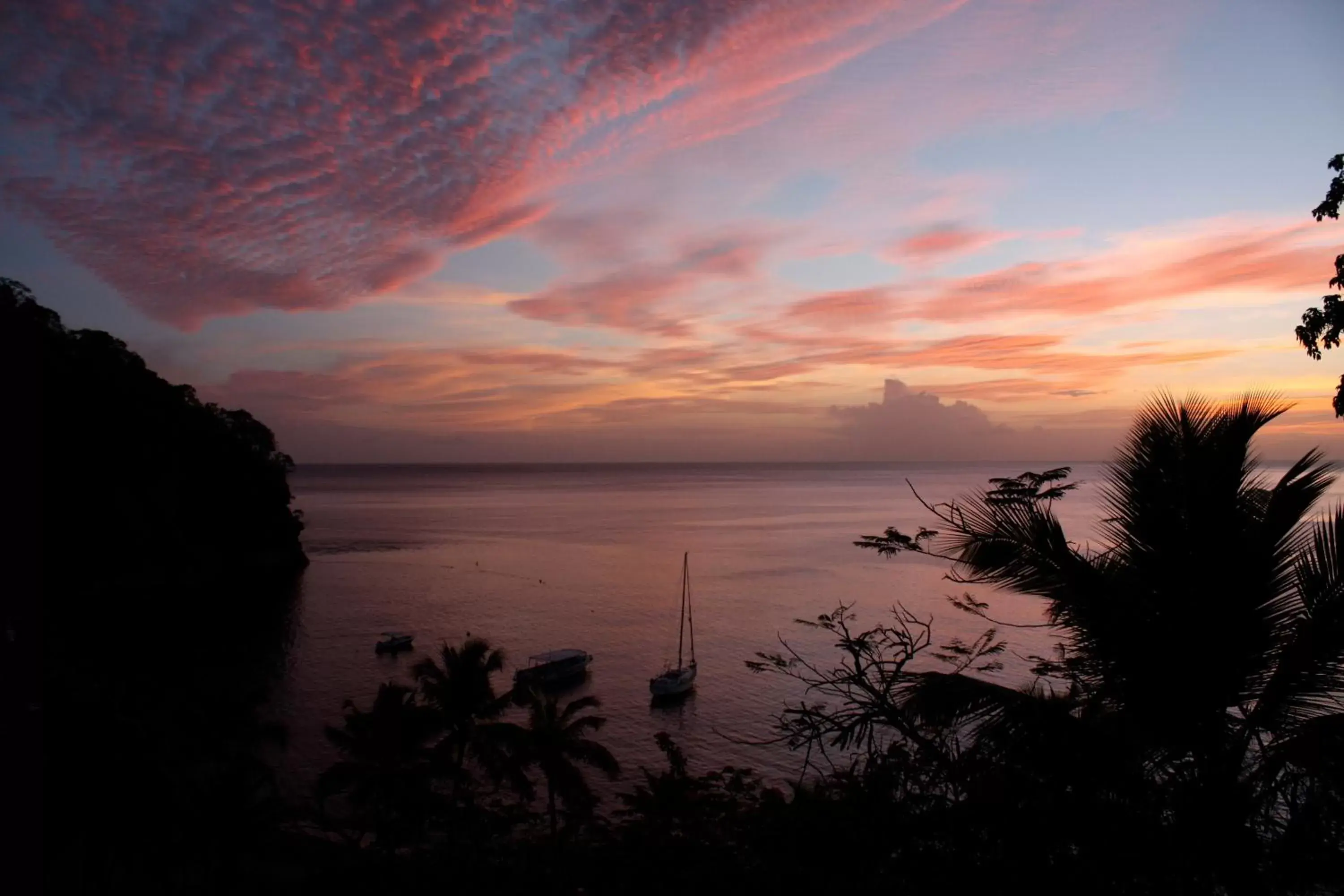 Night, Sunrise/Sunset in Anse Chastanet Resort