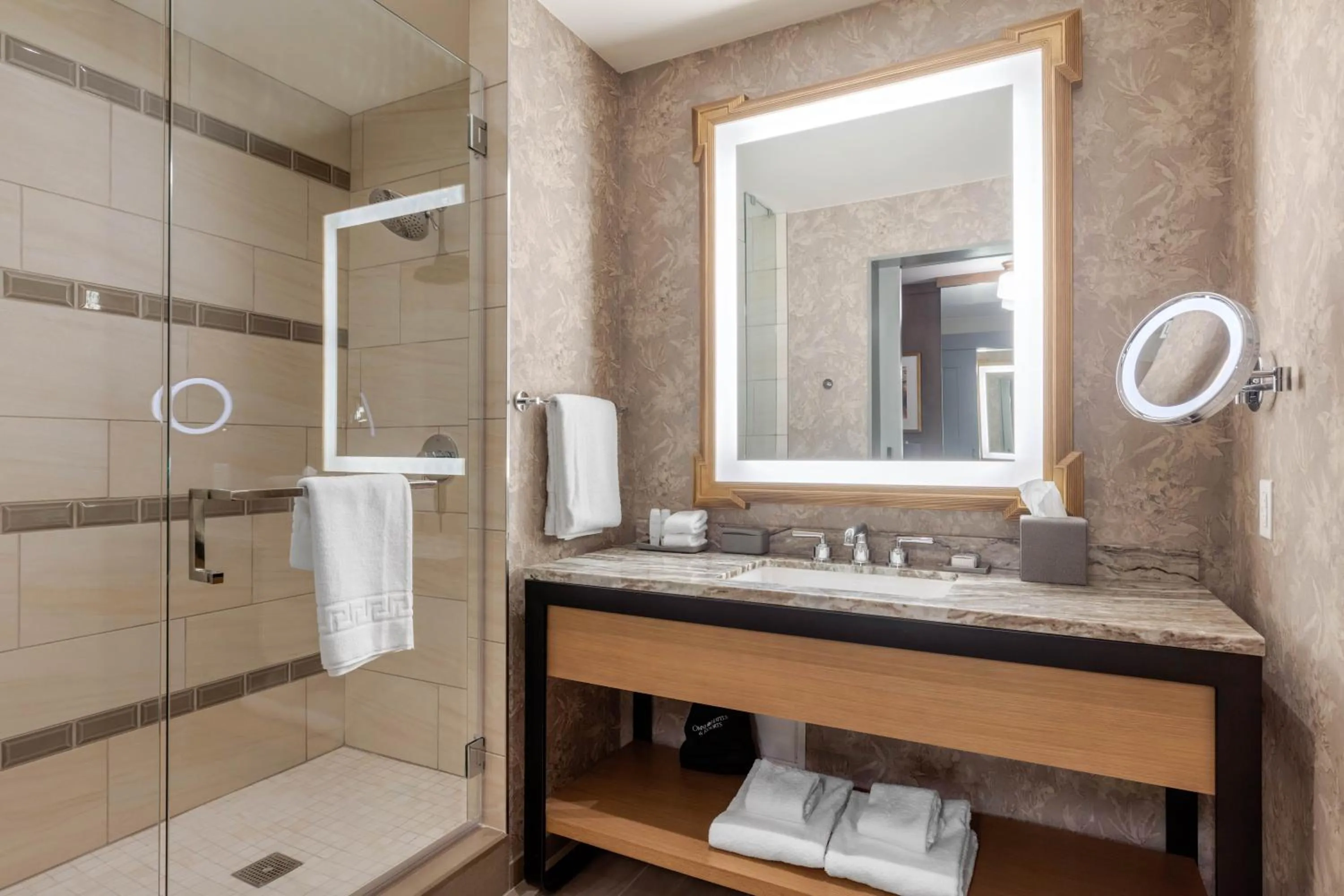 Champions ADA Exec Ste Roll In Shower 1 King in Omni Barton Creek Resort and Spa Austin