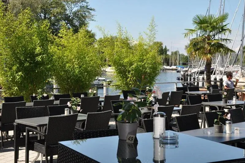 Balcony/Terrace, Restaurant/Places to Eat in Bodensee Yachthotel Schattmaier