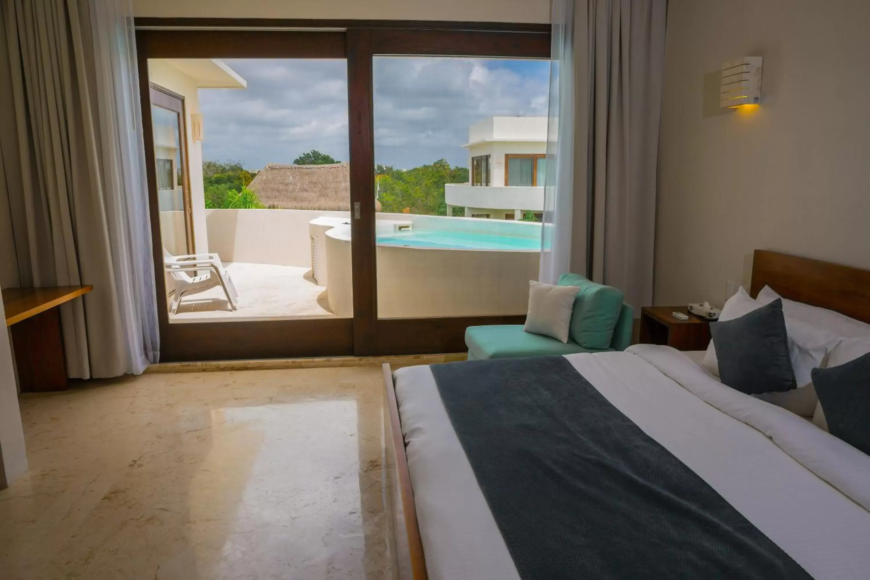 Bed in Intima Resort Tulum Adults Only (Clothing Optional)