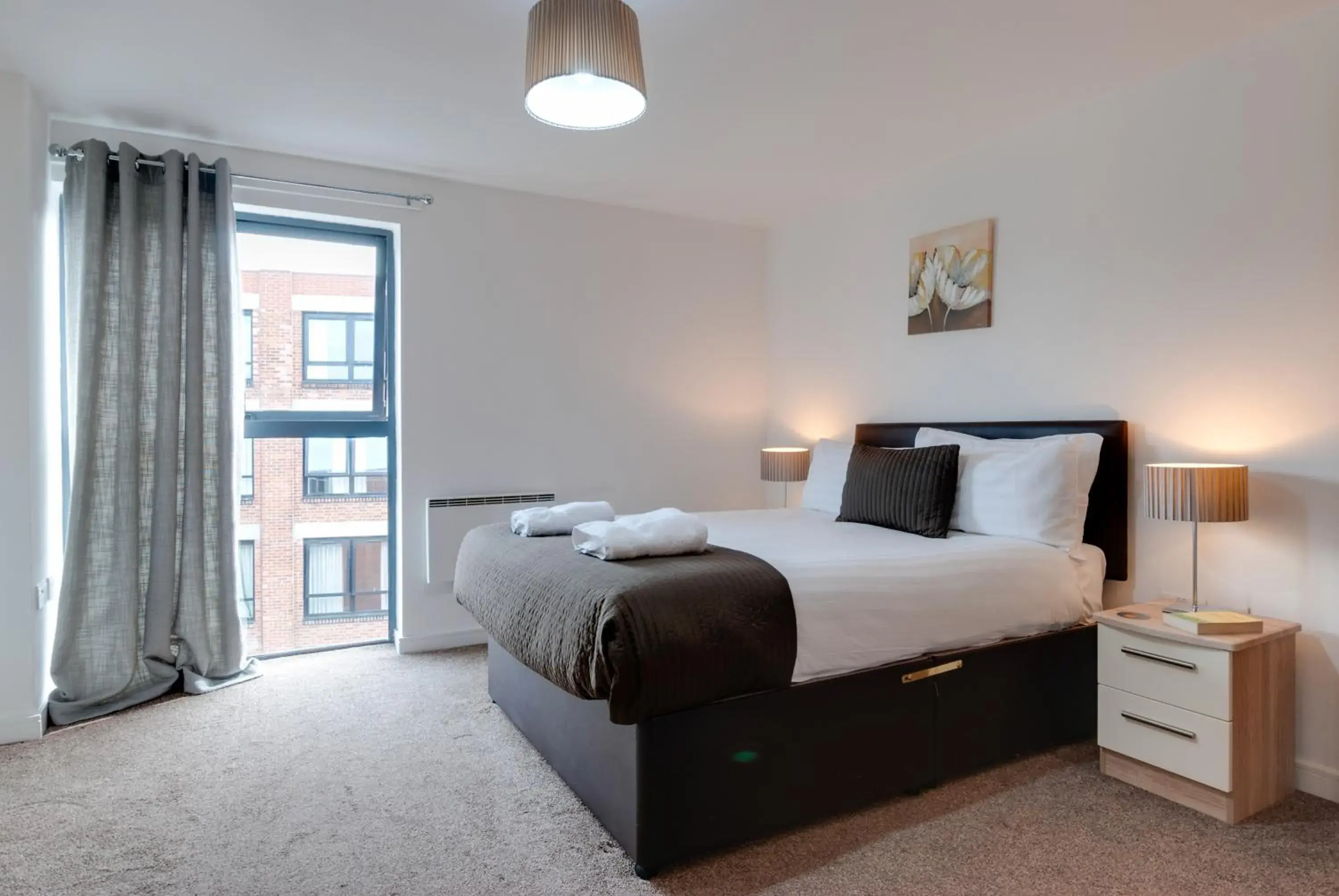 Bedroom, Bed in Base Serviced Apartments - Duke Street