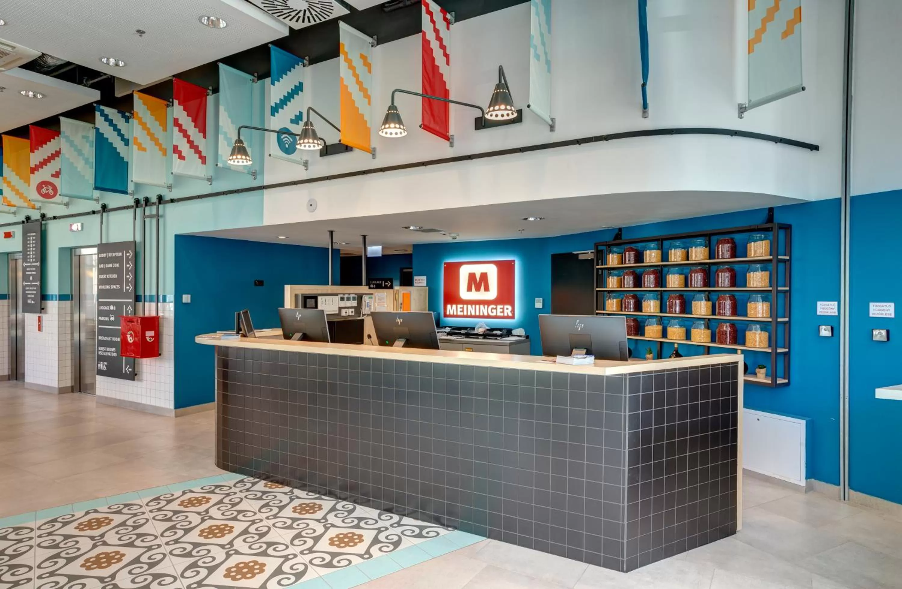 Lobby or reception in MEININGER Budapest Great Market Hall