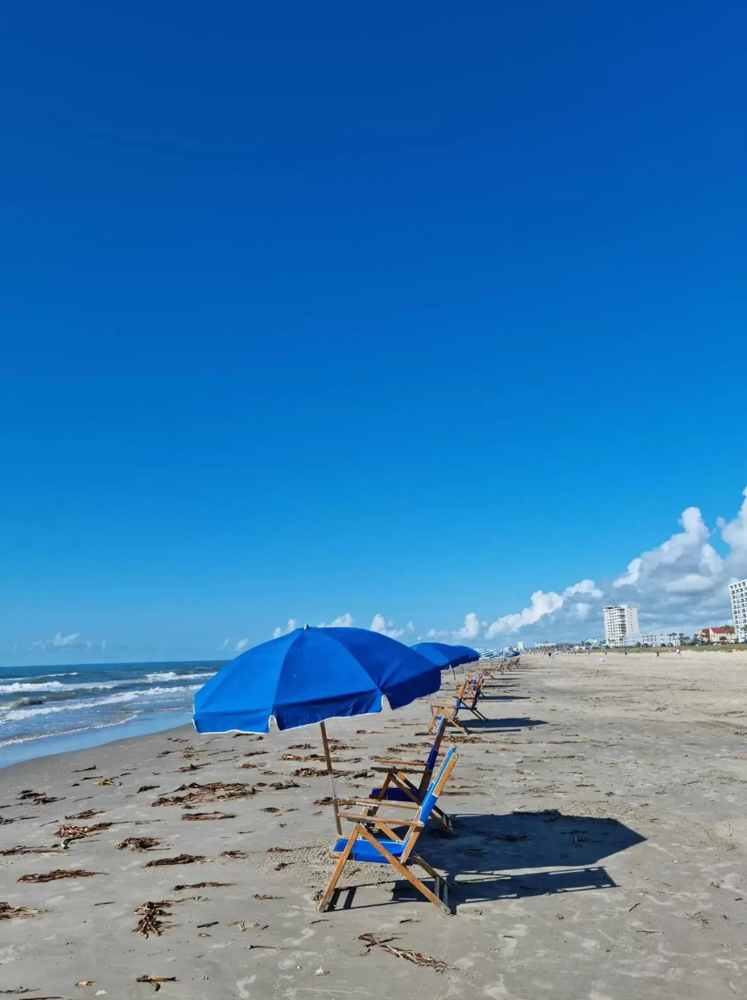 Beach in The Dawn on Galveston Beach