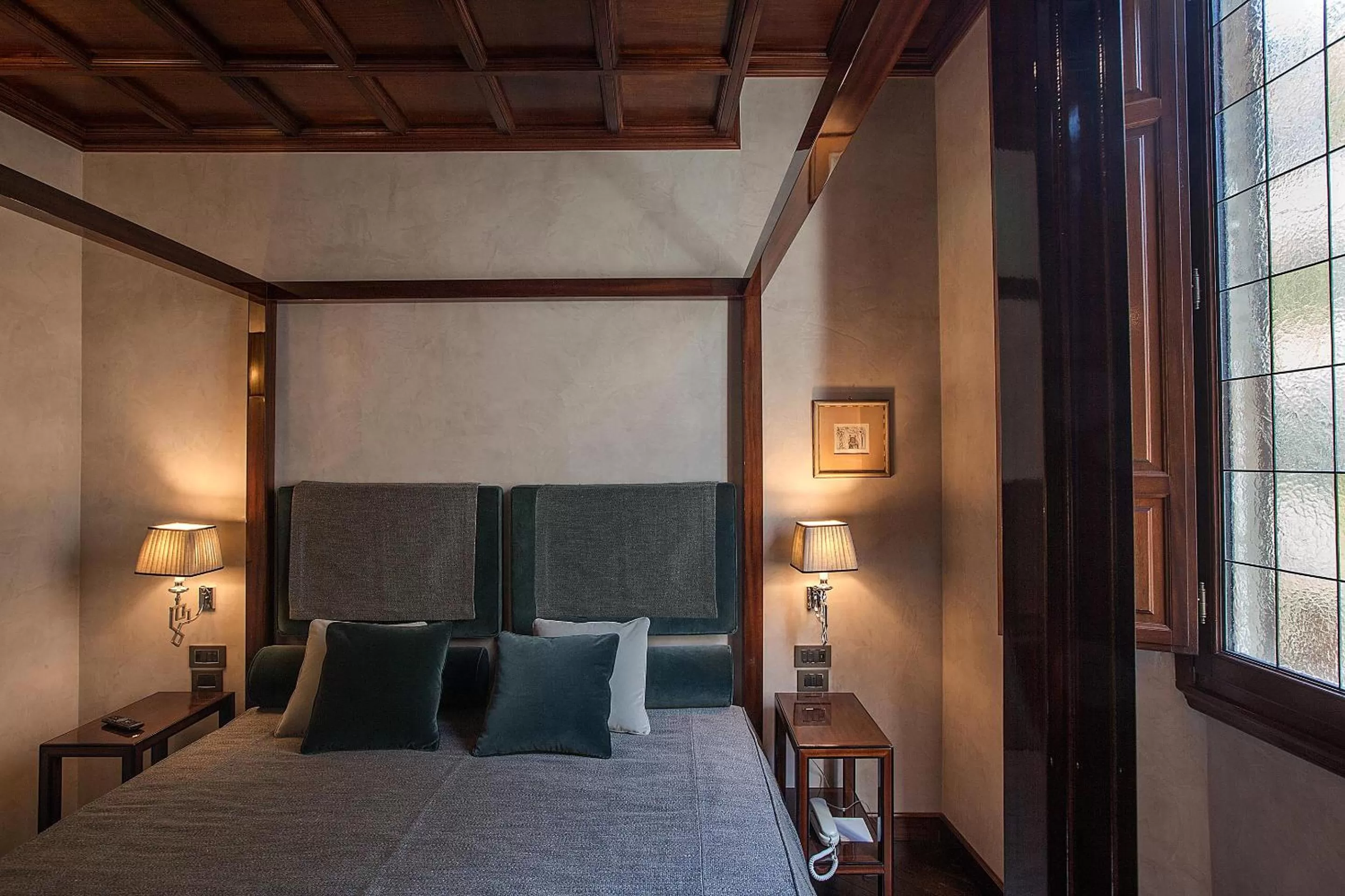 Bed in Grand Hotel Baglioni