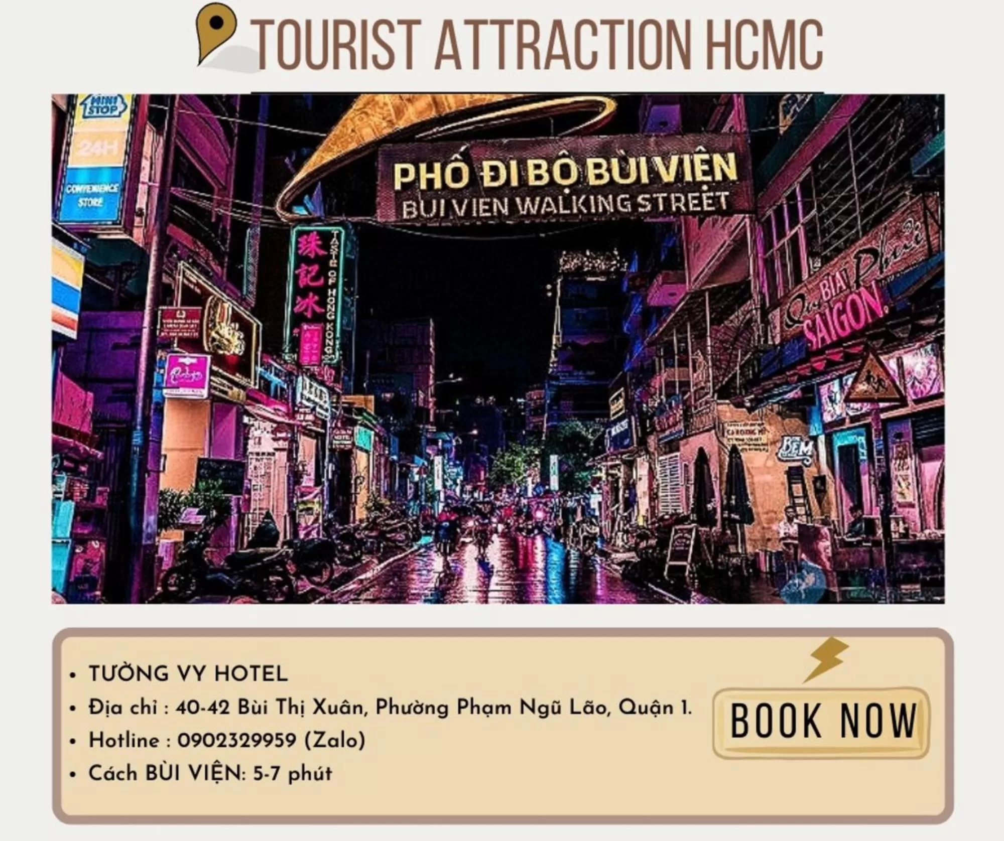 City view in Tuong Vy Ben Thanh Hotel