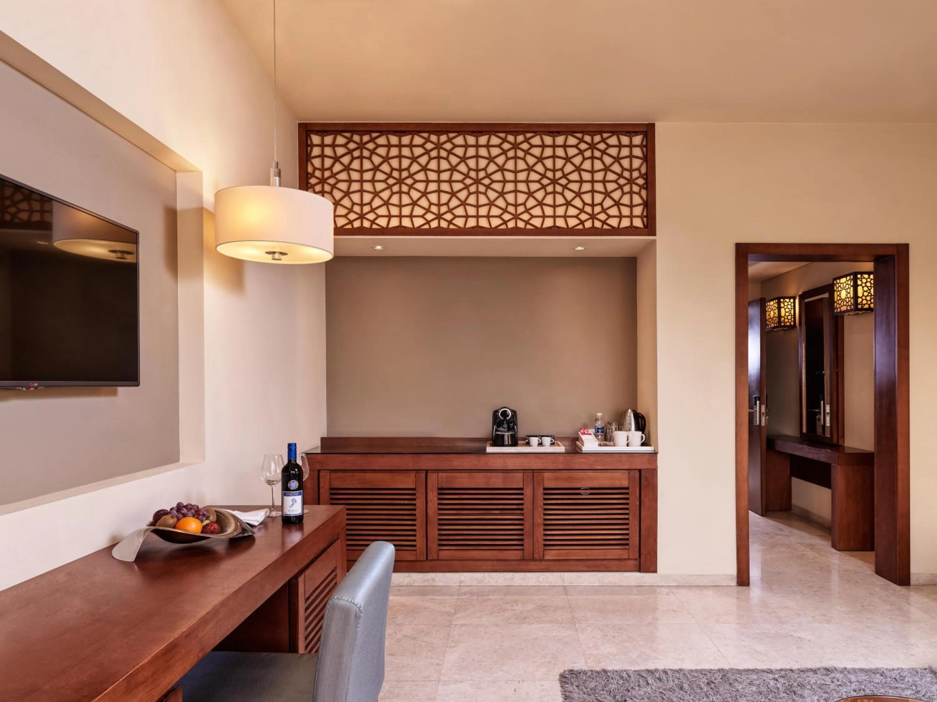 Kitchen or kitchenette in Fanar Hotel & Residences