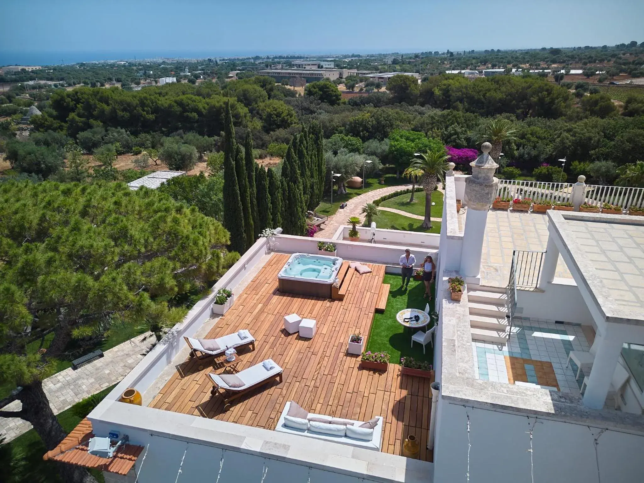 Balcony/Terrace, Bird's-eye View in San Tommaso Hotel