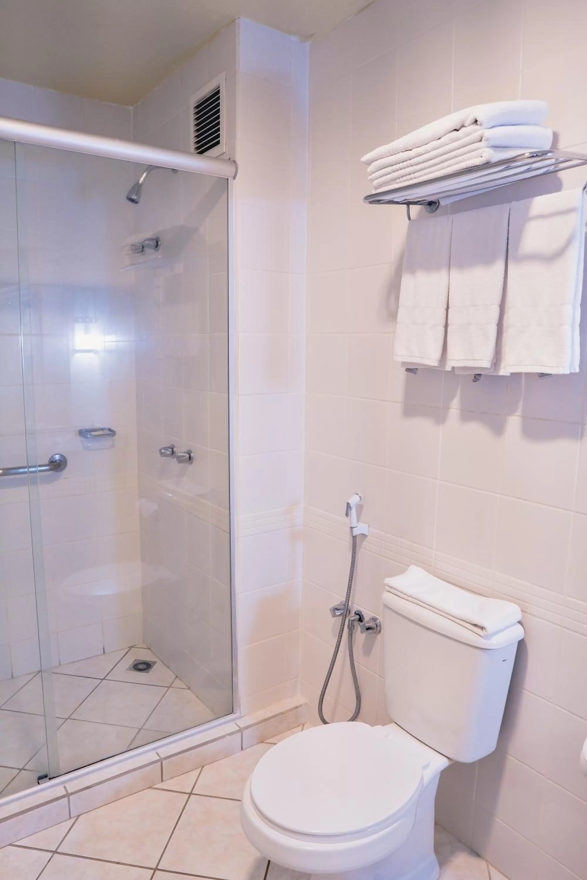 Bathroom in Master Curitiba Hotel - 1,6 km do Estádio Couto Pereira - Show