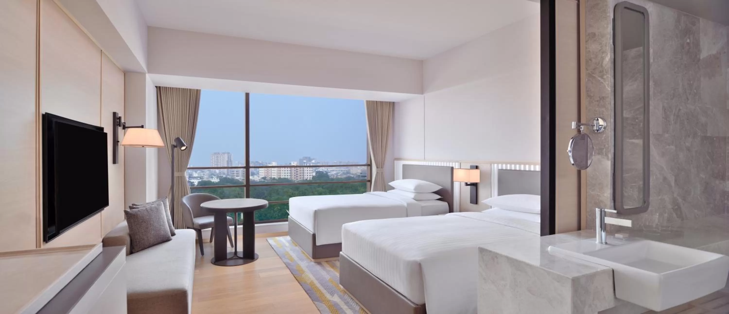 Standard Twin Room with 20% Discount on Spa Services in Courtyard by Marriott Ahmedabad Sindhu Bhavan Road