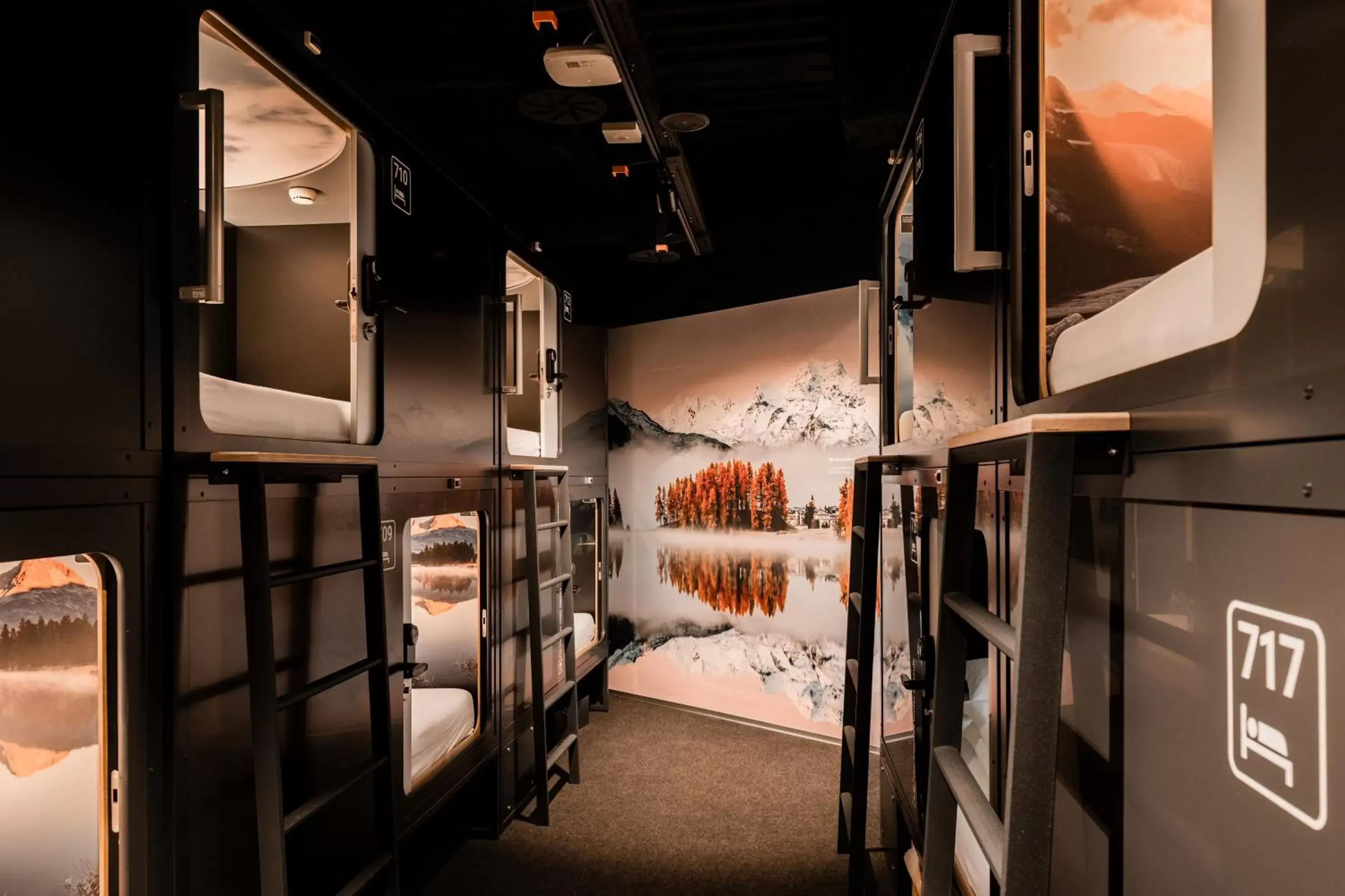 Photo of the whole room in Capsule Hotel - Alpine Garden Zurich Airport