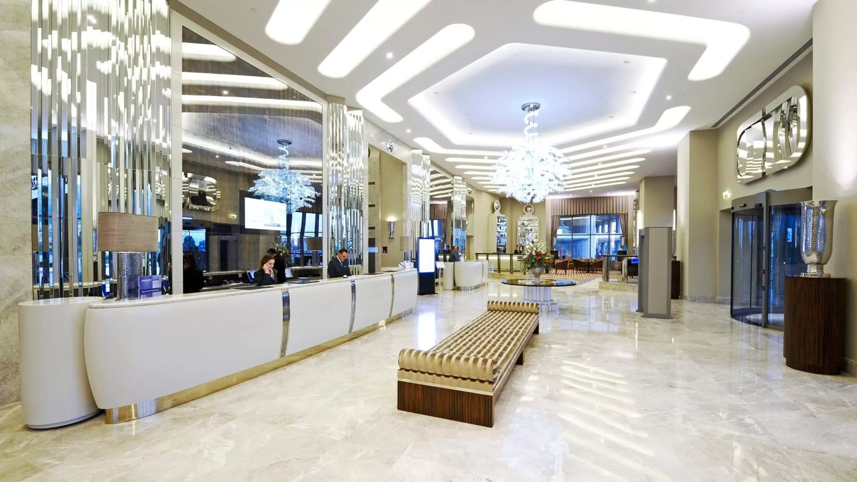 Property building, Lobby/Reception in Crowne Plaza Bursa Convention Center & Thermal Spa, an IHG Hotel