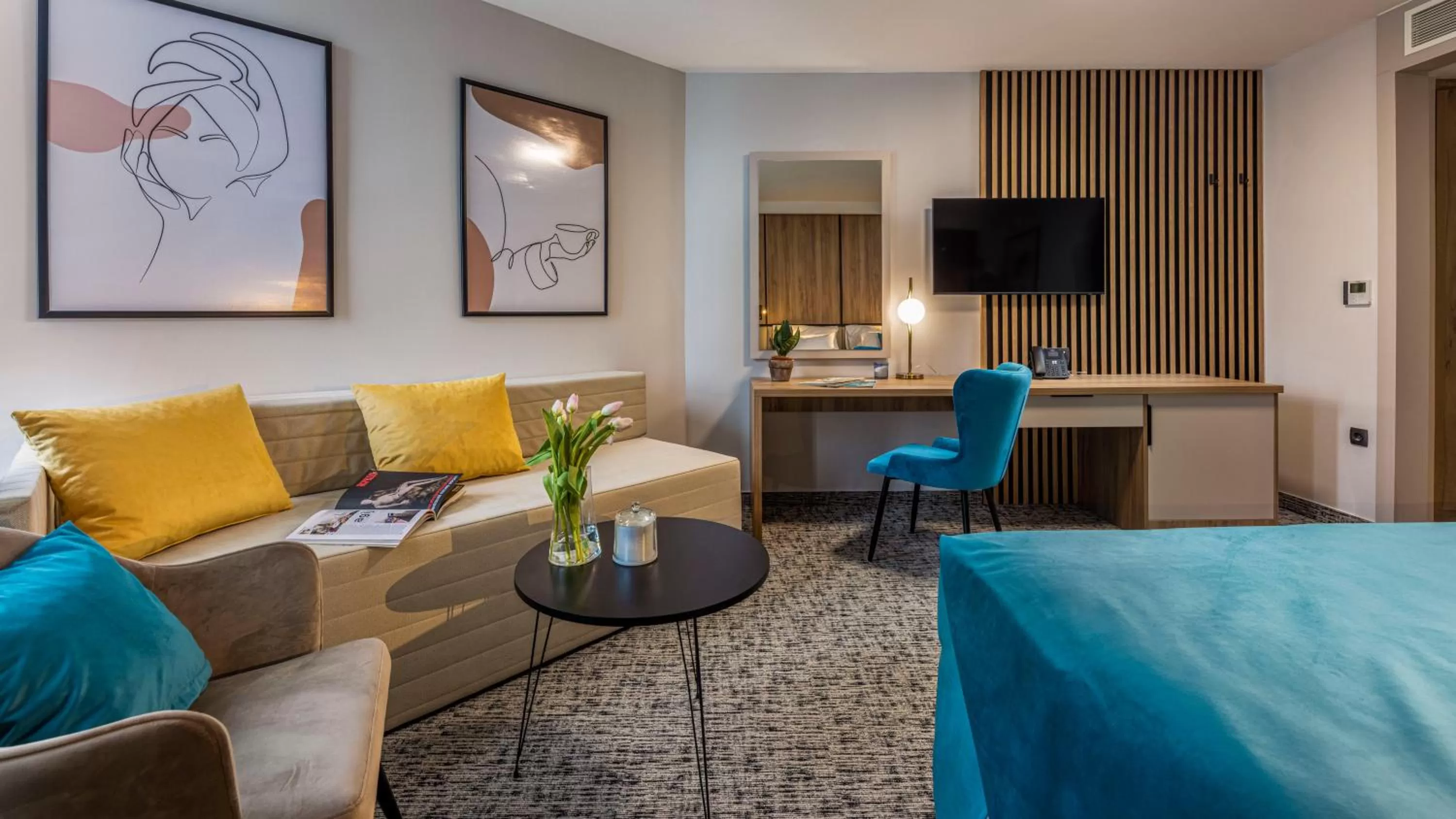 Bedroom, Bed in Grand Hotel Zagreb