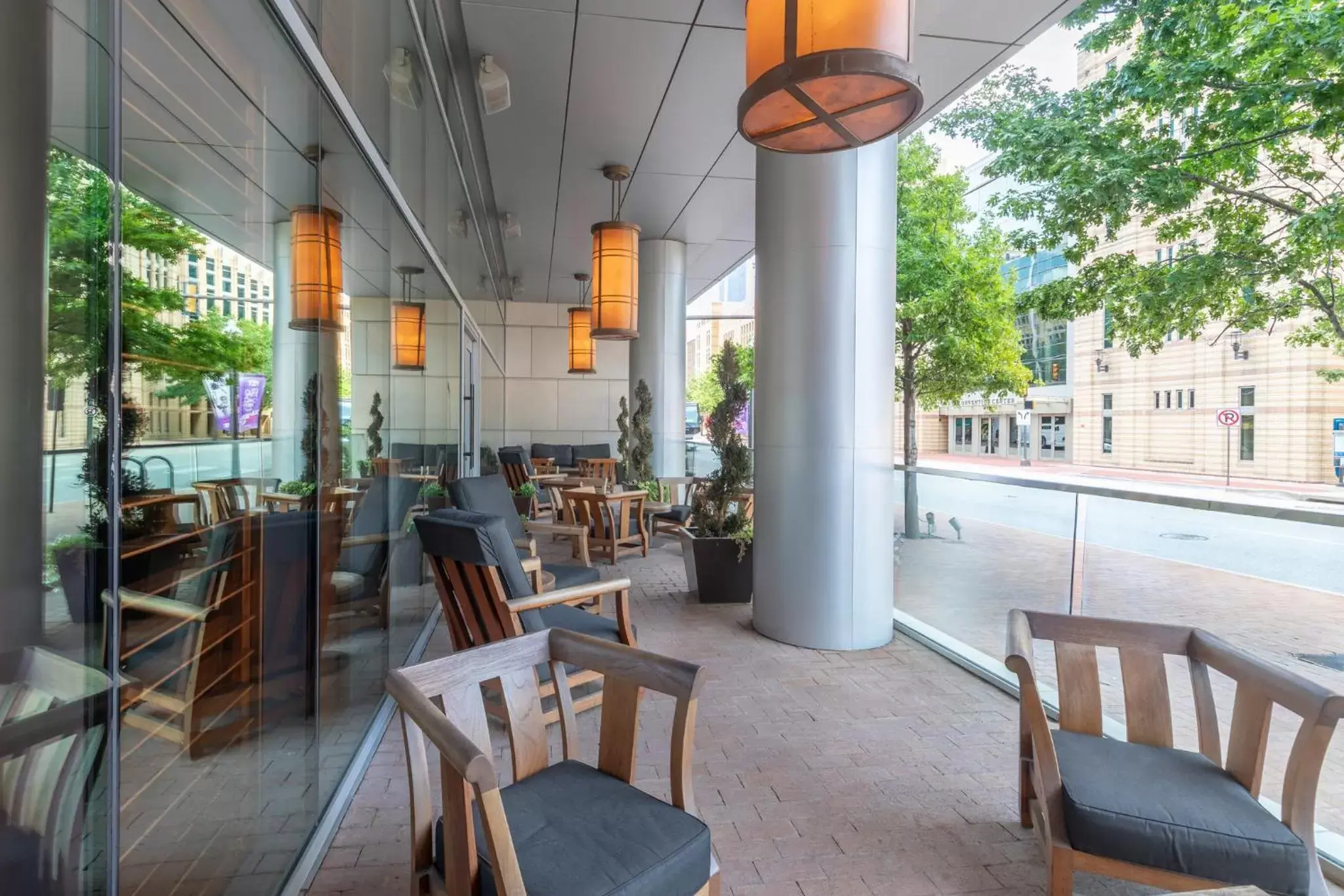 Balcony/Terrace, Restaurant/Places to Eat in Omni Fort Worth Hotel