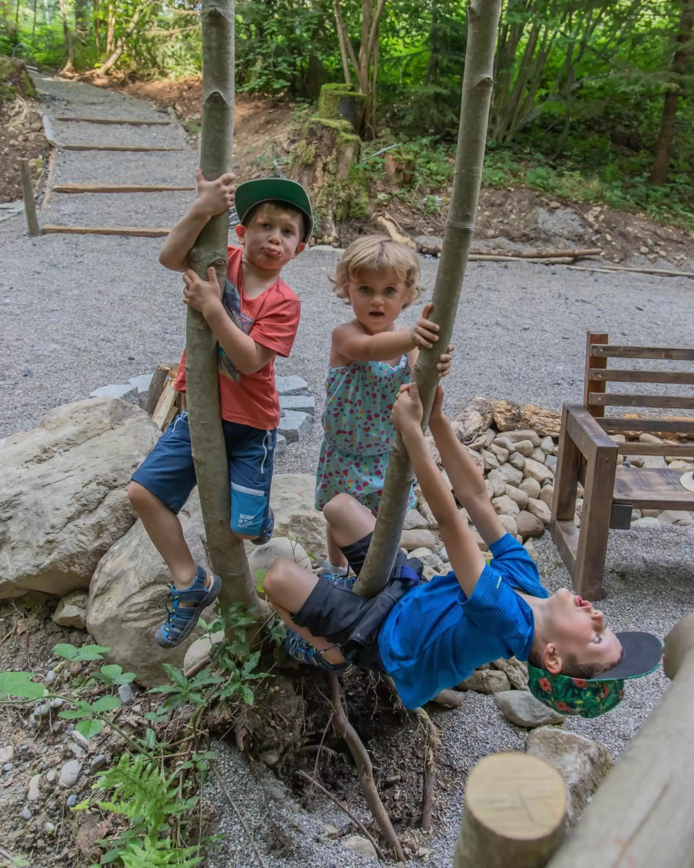 Children play ground, Children in MONDI Resort und Chalet Oberstaufen