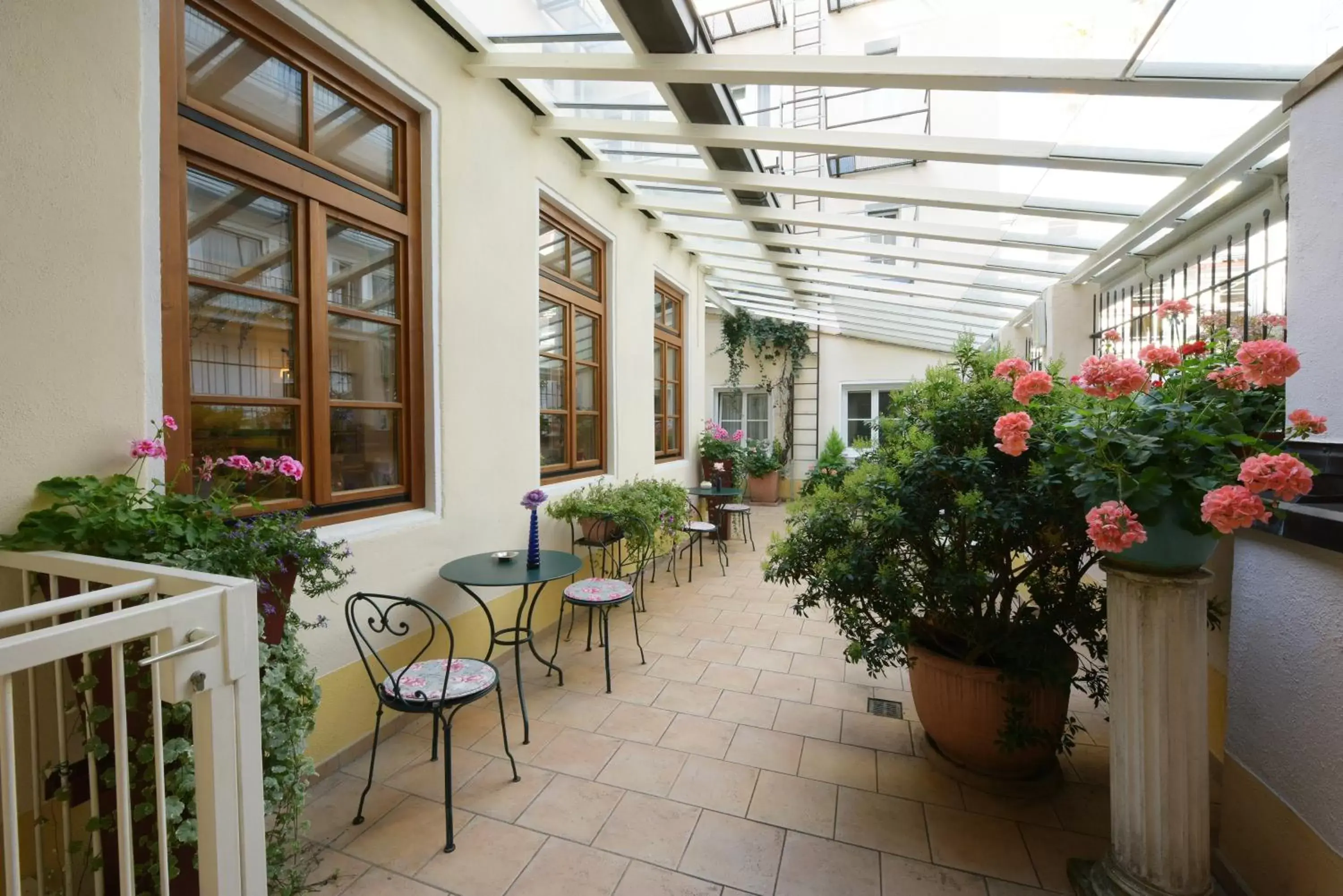 Patio in Hotel Eder