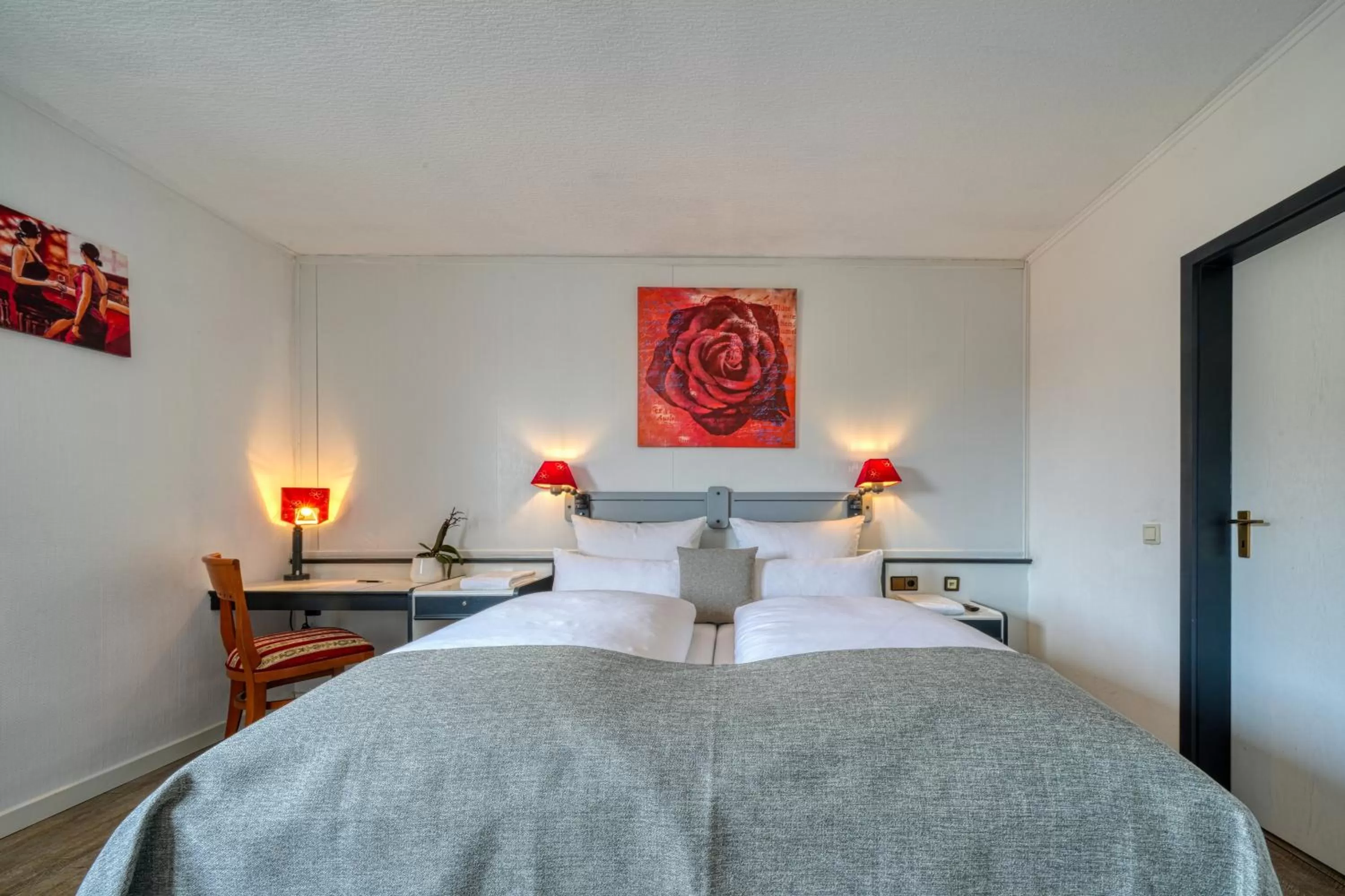 Photo of the whole room, Bed in Hotel Seeblick Försterhaus