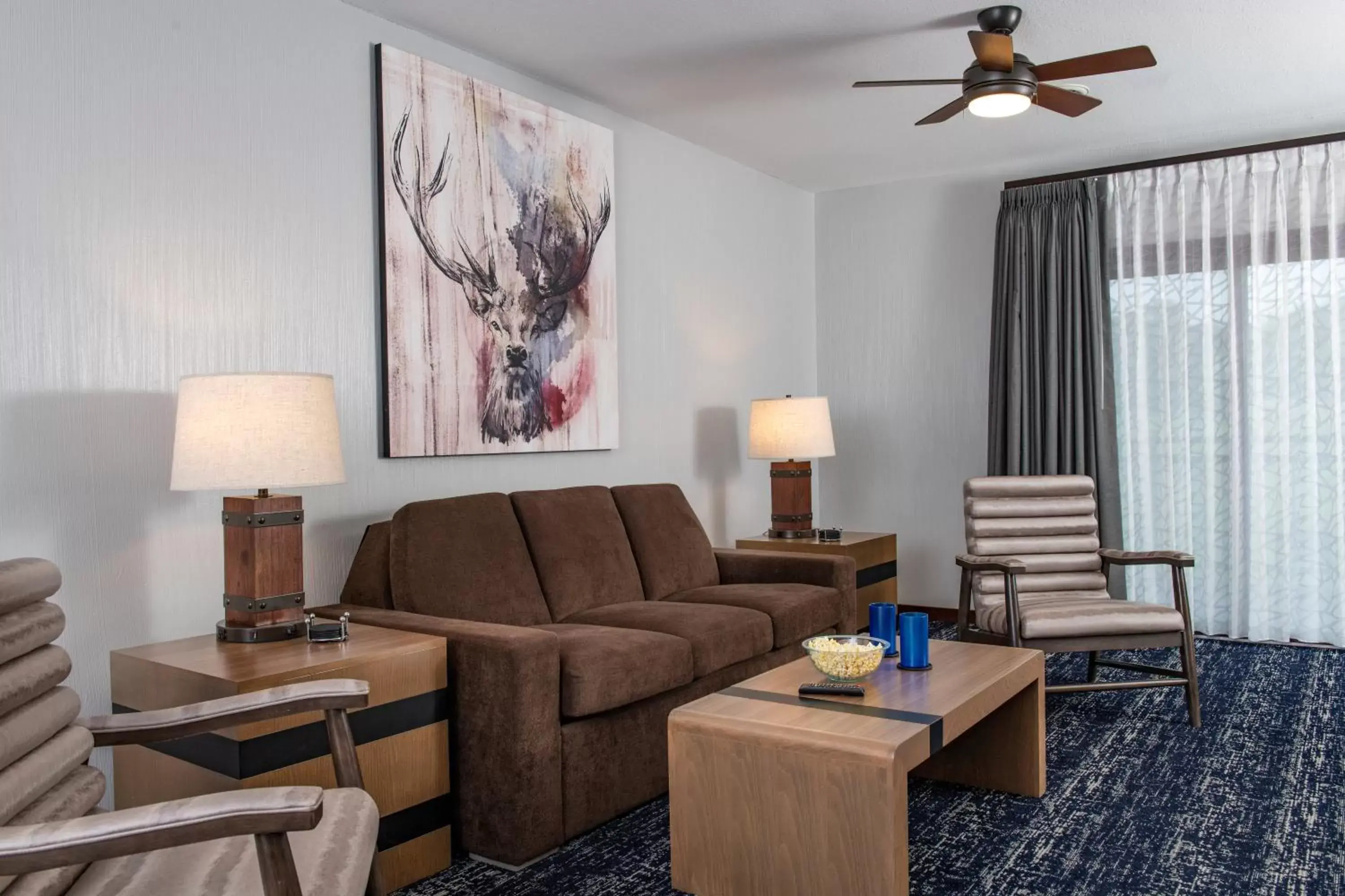 Living room, Seating Area in Club Wyndham Glacier Canyon