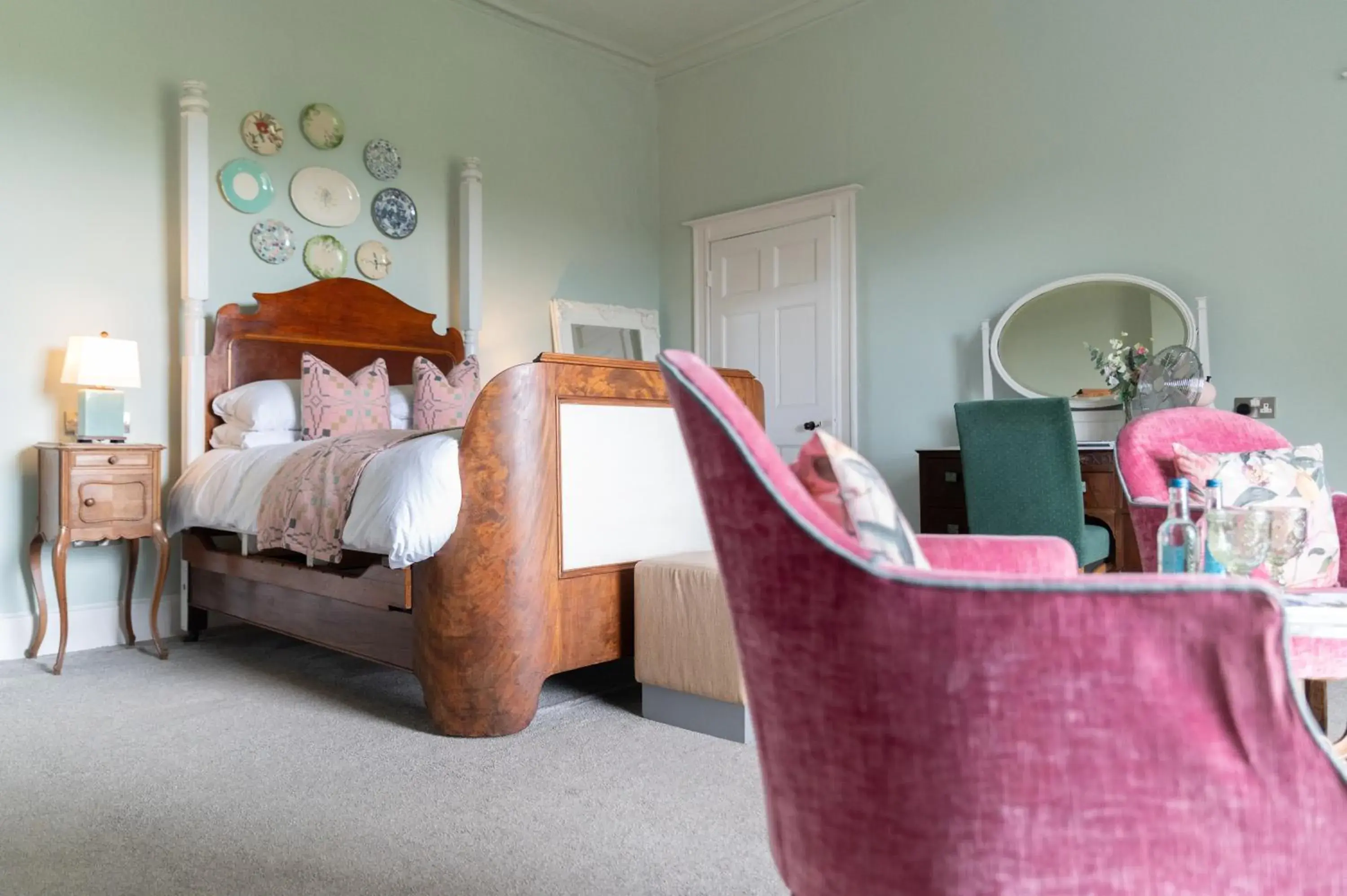 Bedroom in Sweeney Hall Hotel