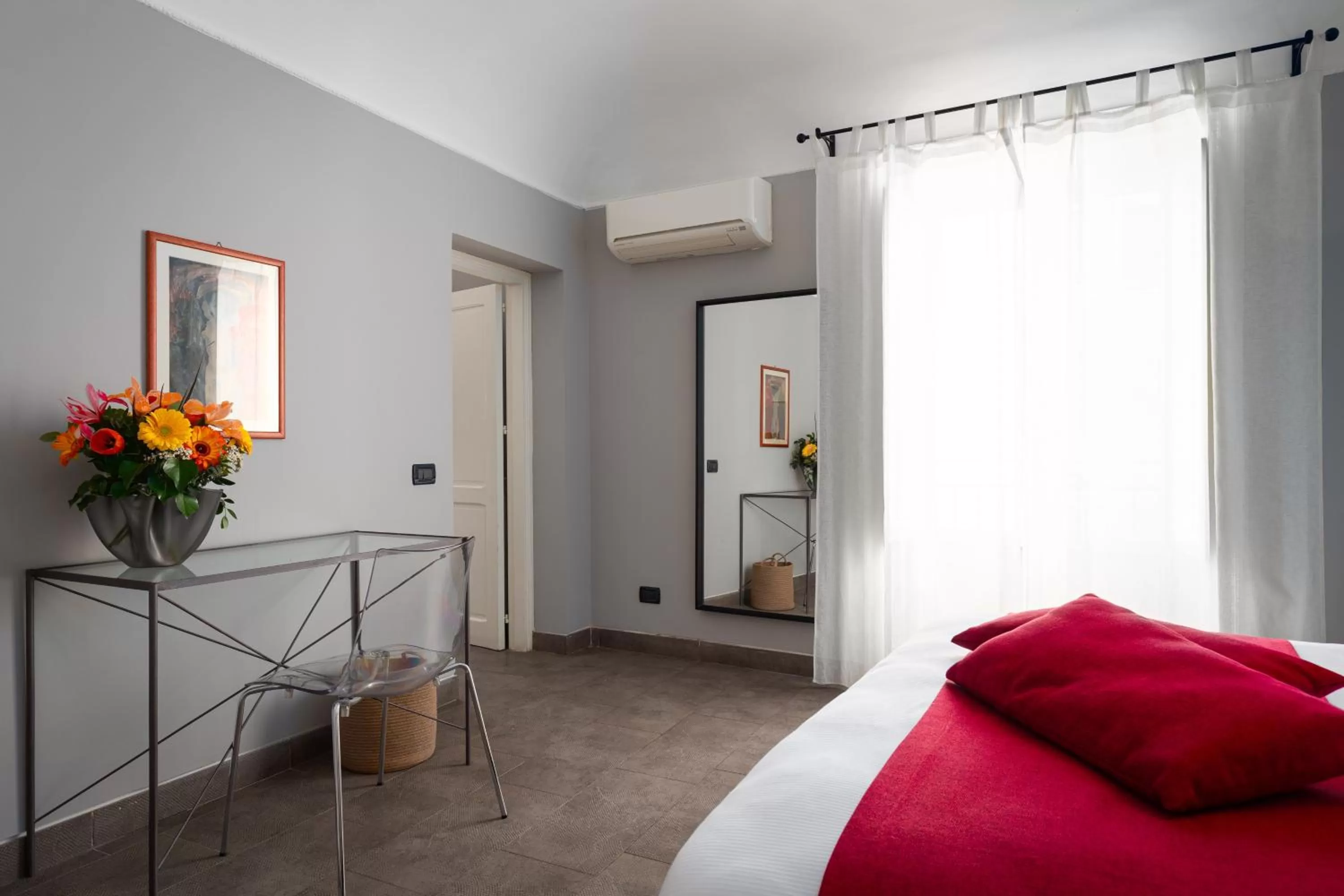 Seating area, Bed in B&B Sant'Agostino