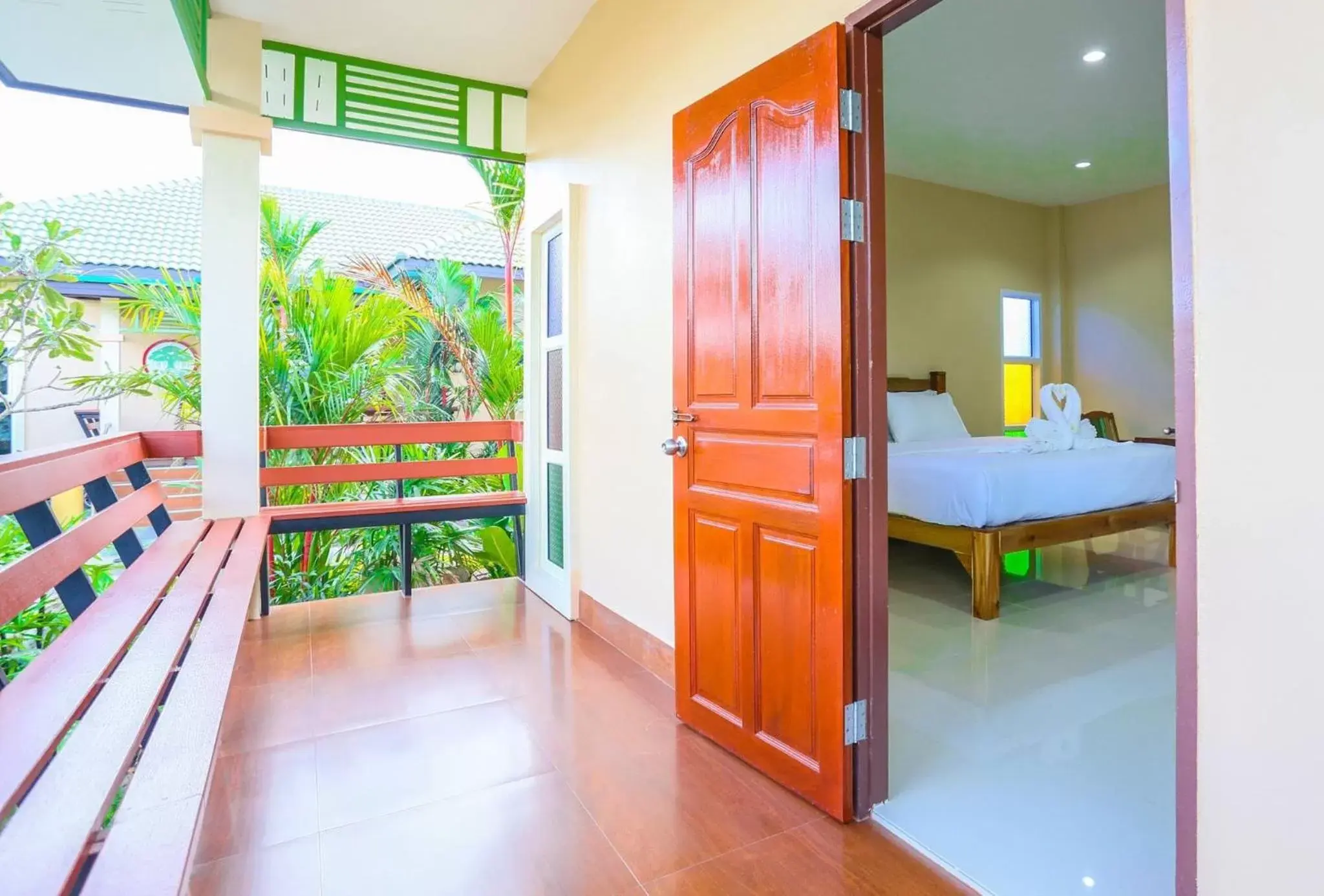 Balcony/Terrace, Bed in Huan Soontaree Balcony/Terrace, Bed in Huan Soontaree