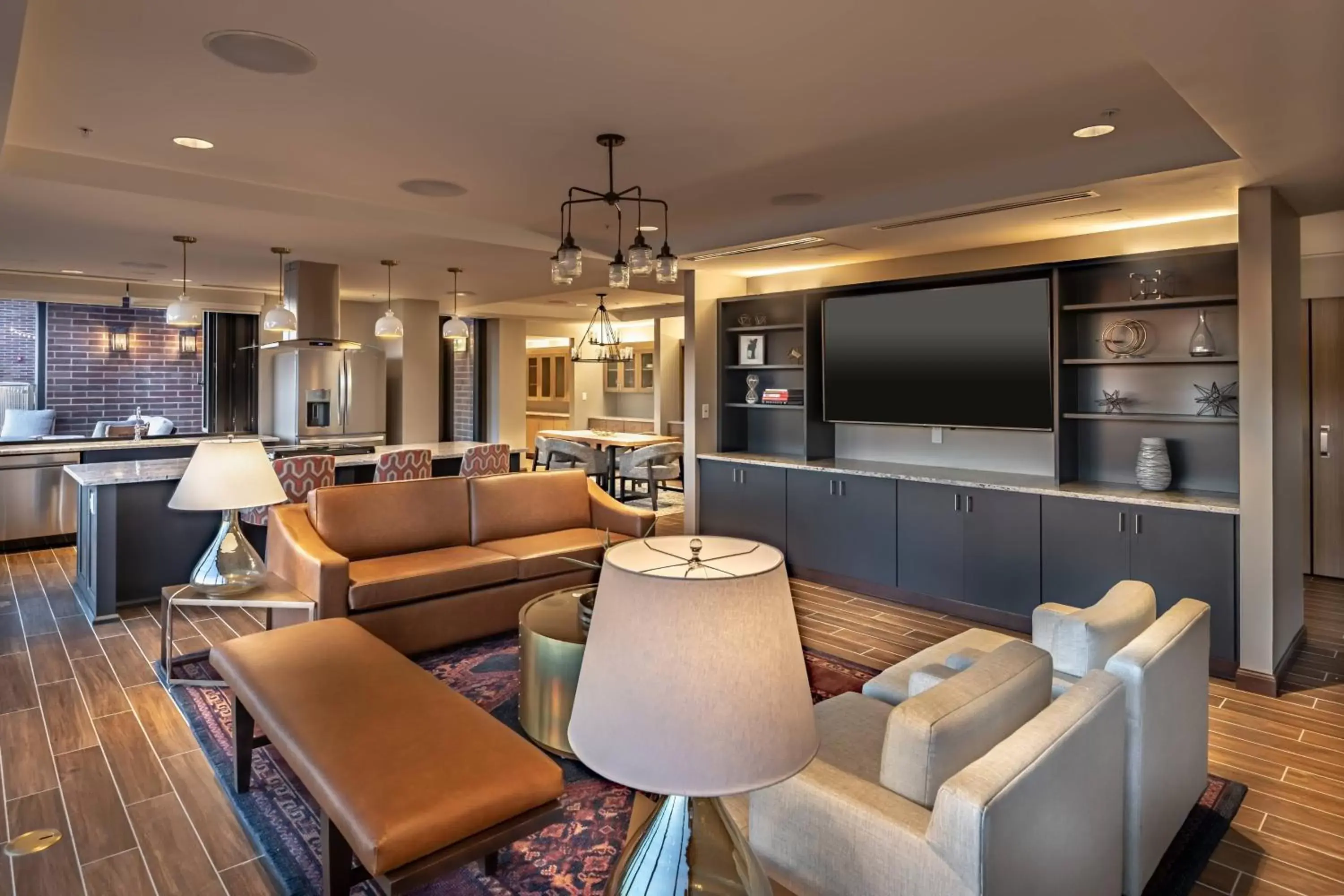 Living room, Lounge/Bar in SpringHill Suites by Marriott Fort Worth Historic Stockyards
