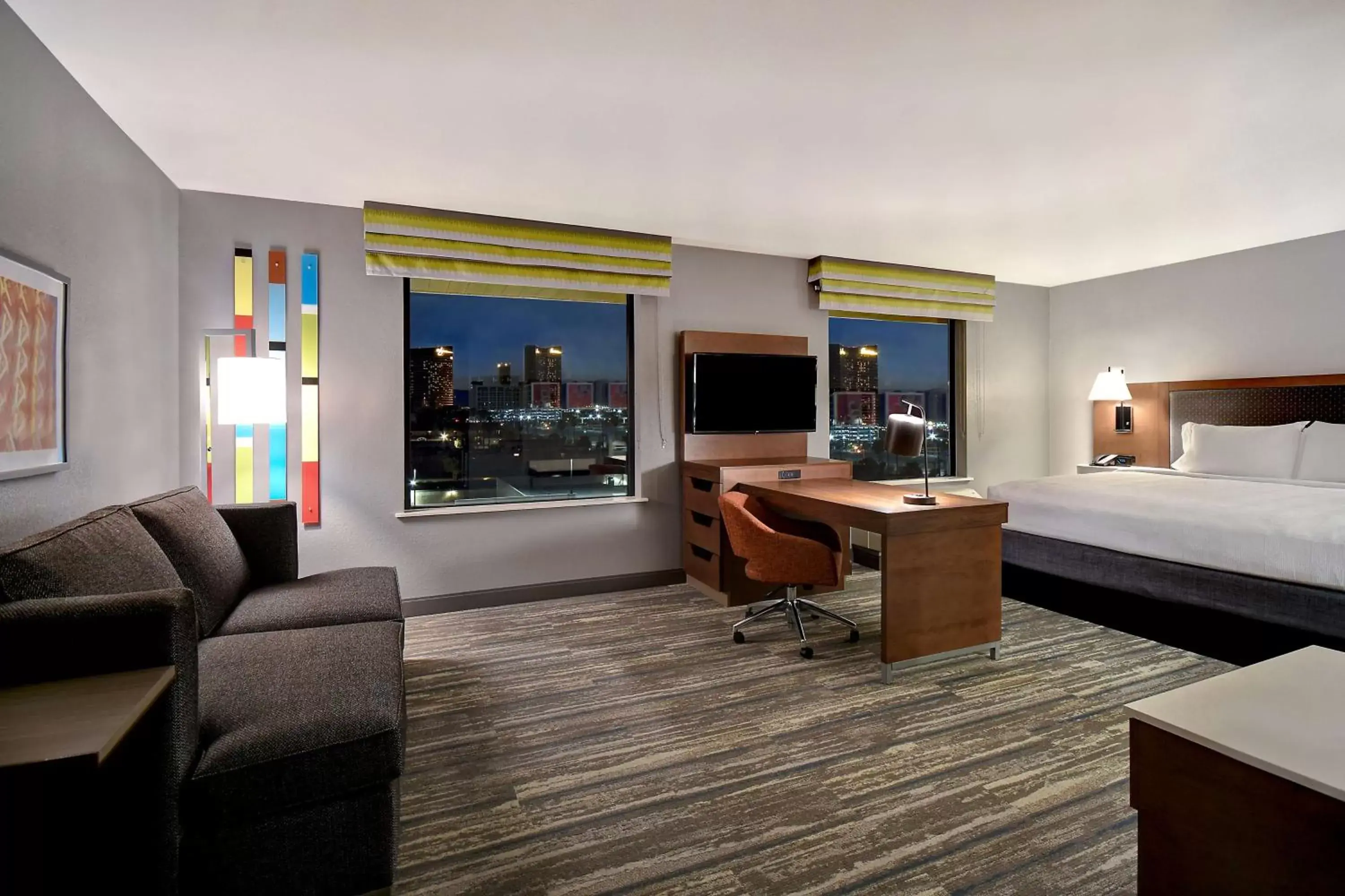 Living room, Seating Area in Hampton Inn & Suites Las Vegas Convention Center - No Resort Fee