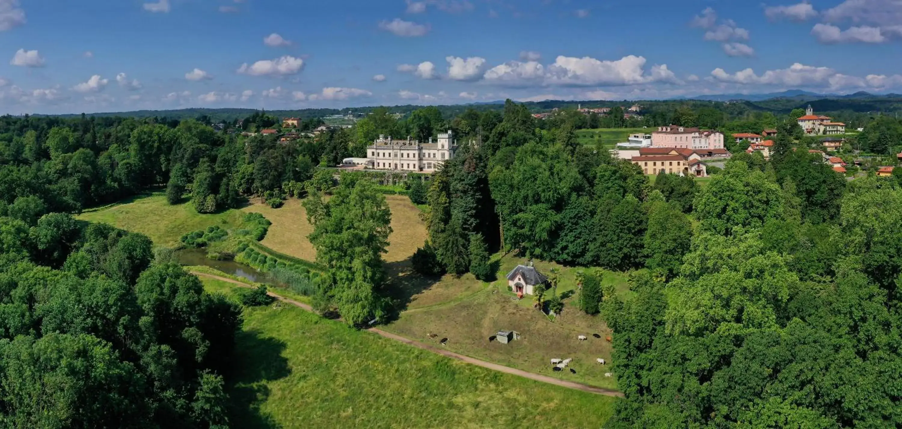 Property building, Bird's-eye View in Castello Dal Pozzo Hotel